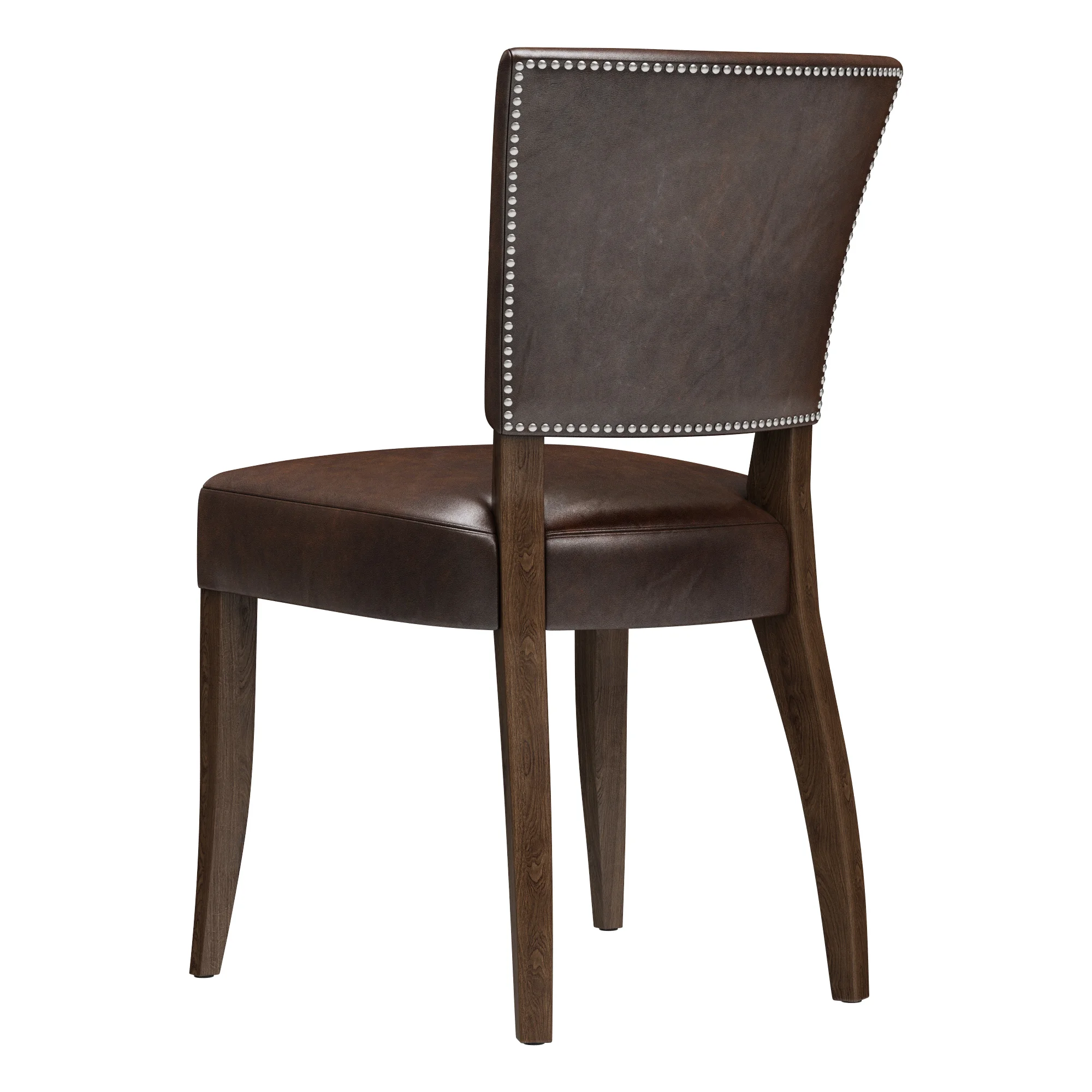 Restoration Hardware Adele Leather Side Chair — 3D model preview 4