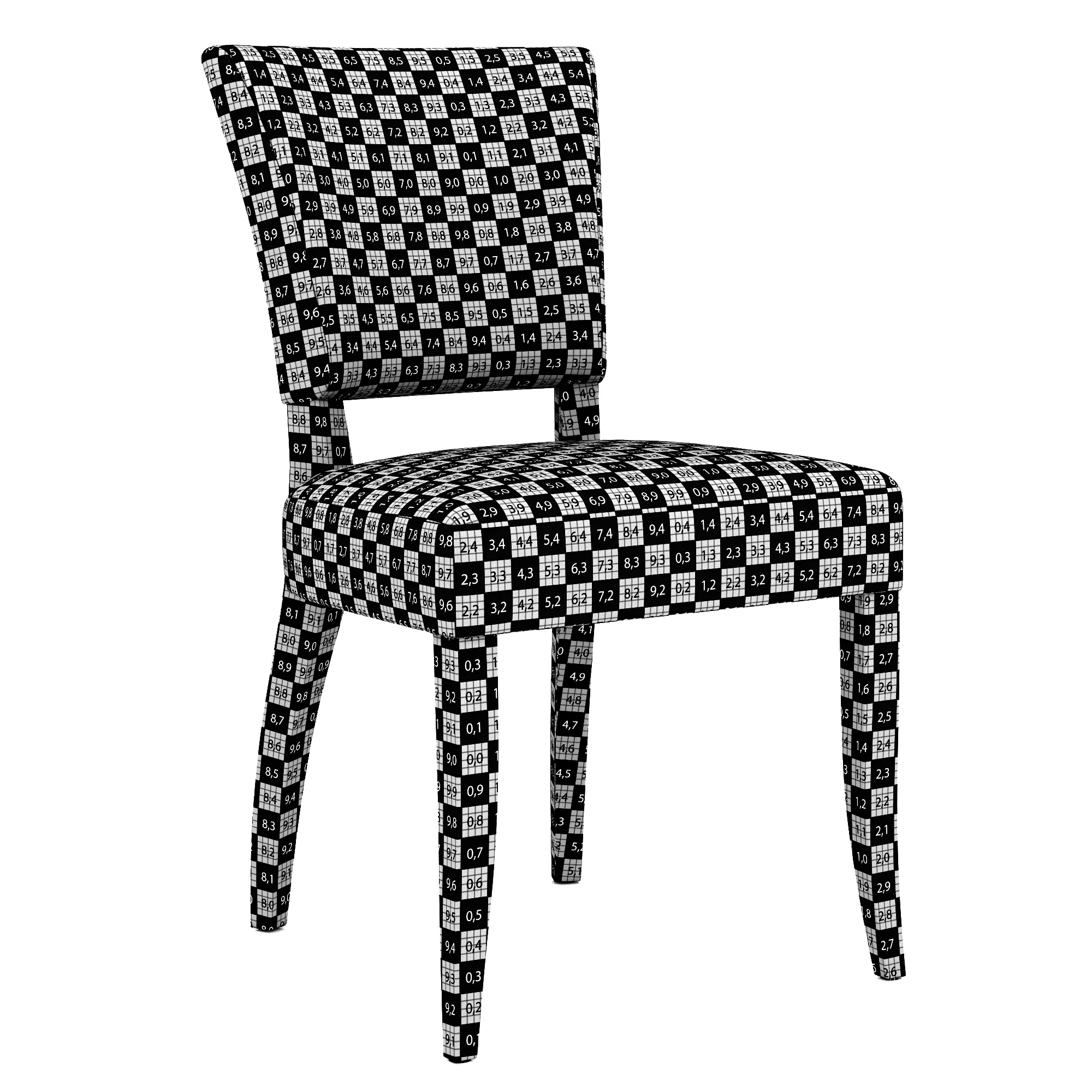 Restoration Hardware Adele Leather Side Chair — 3D model preview 9