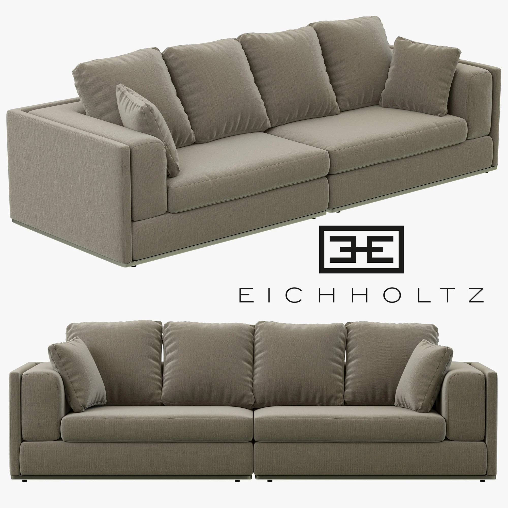Eichholtz Sofa Vermont — 3D model preview 2