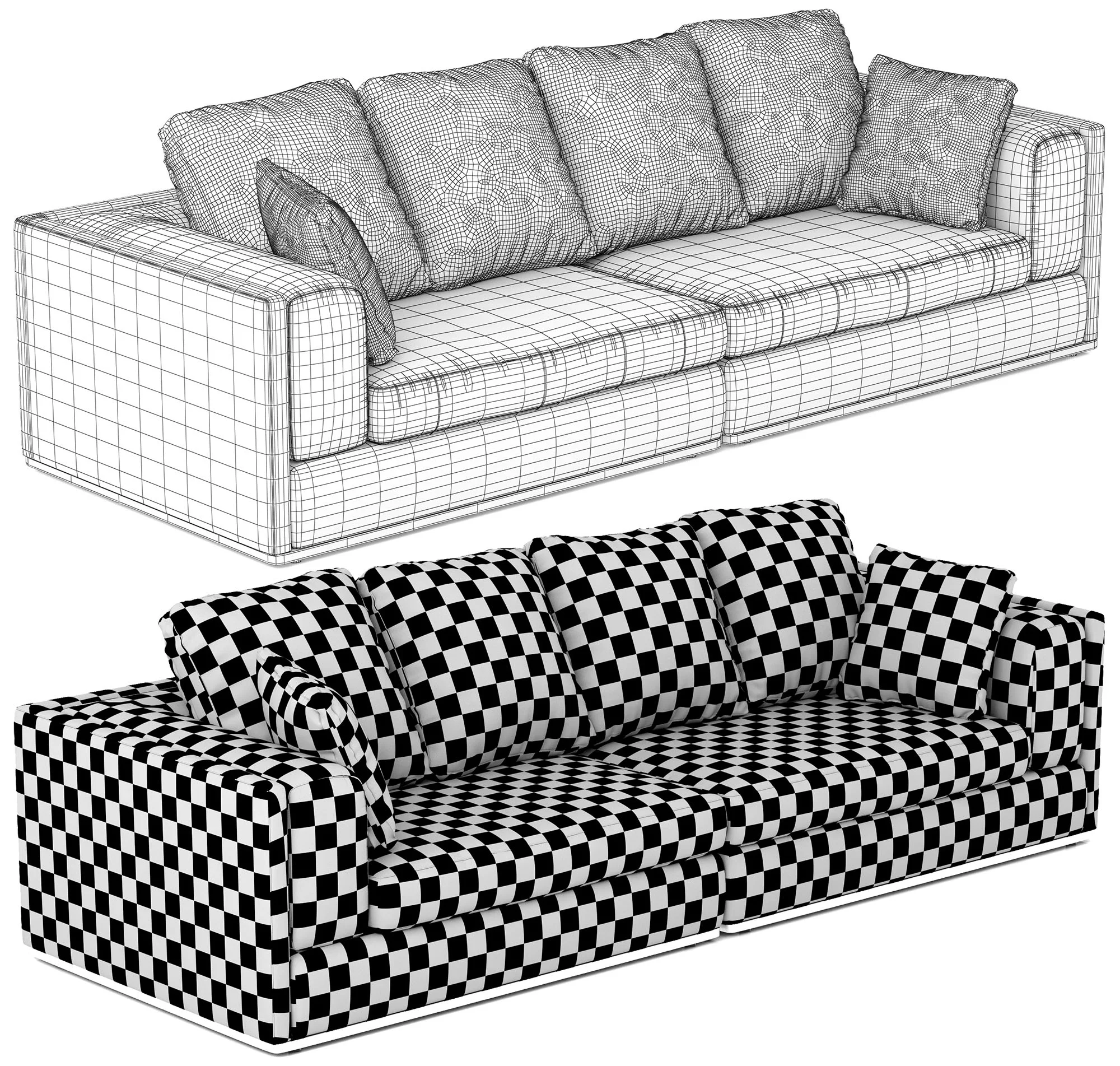 Eichholtz Sofa Vermont — 3D model preview 9