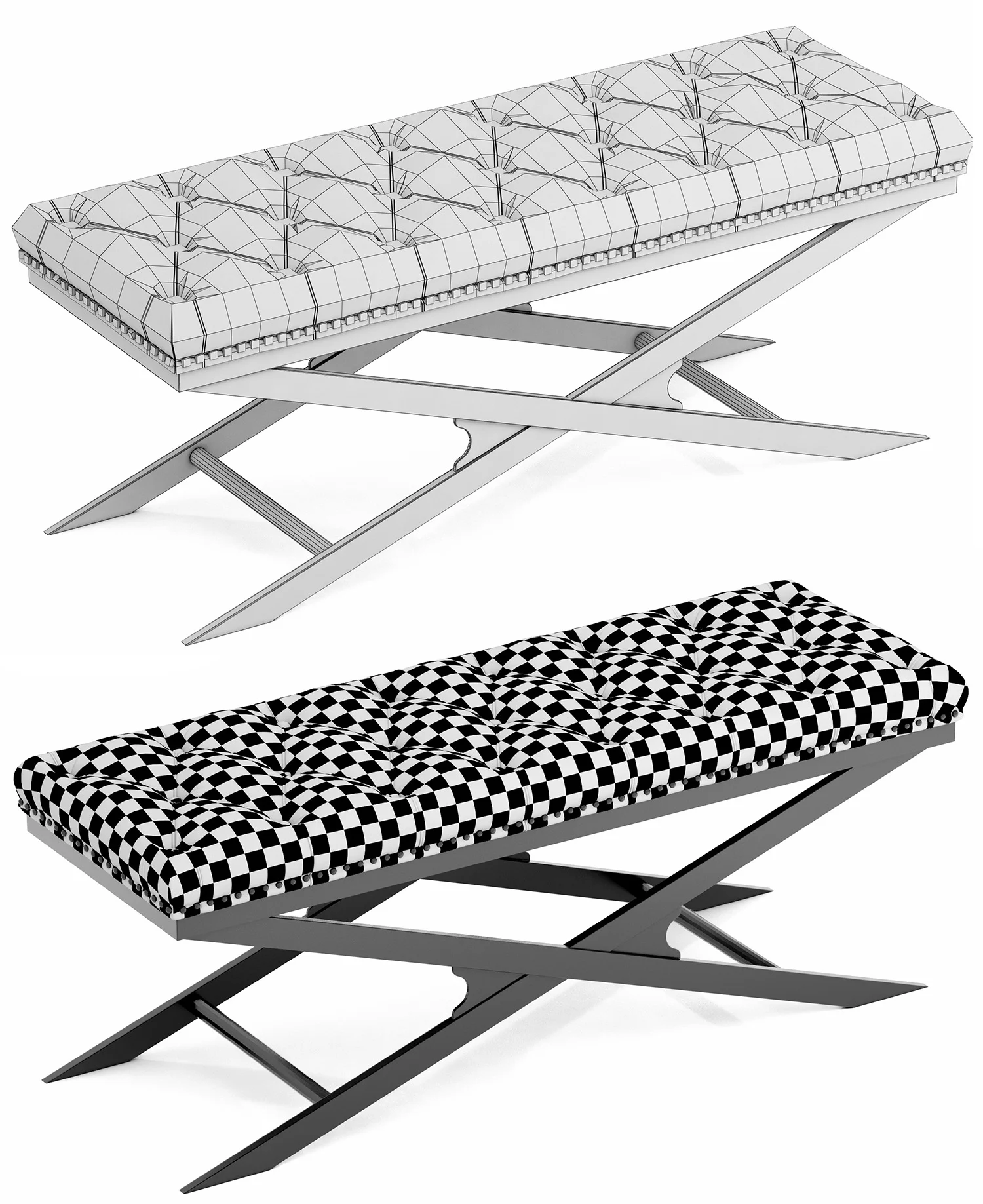 Eichholtz Bench Bruno — 3D model preview 9