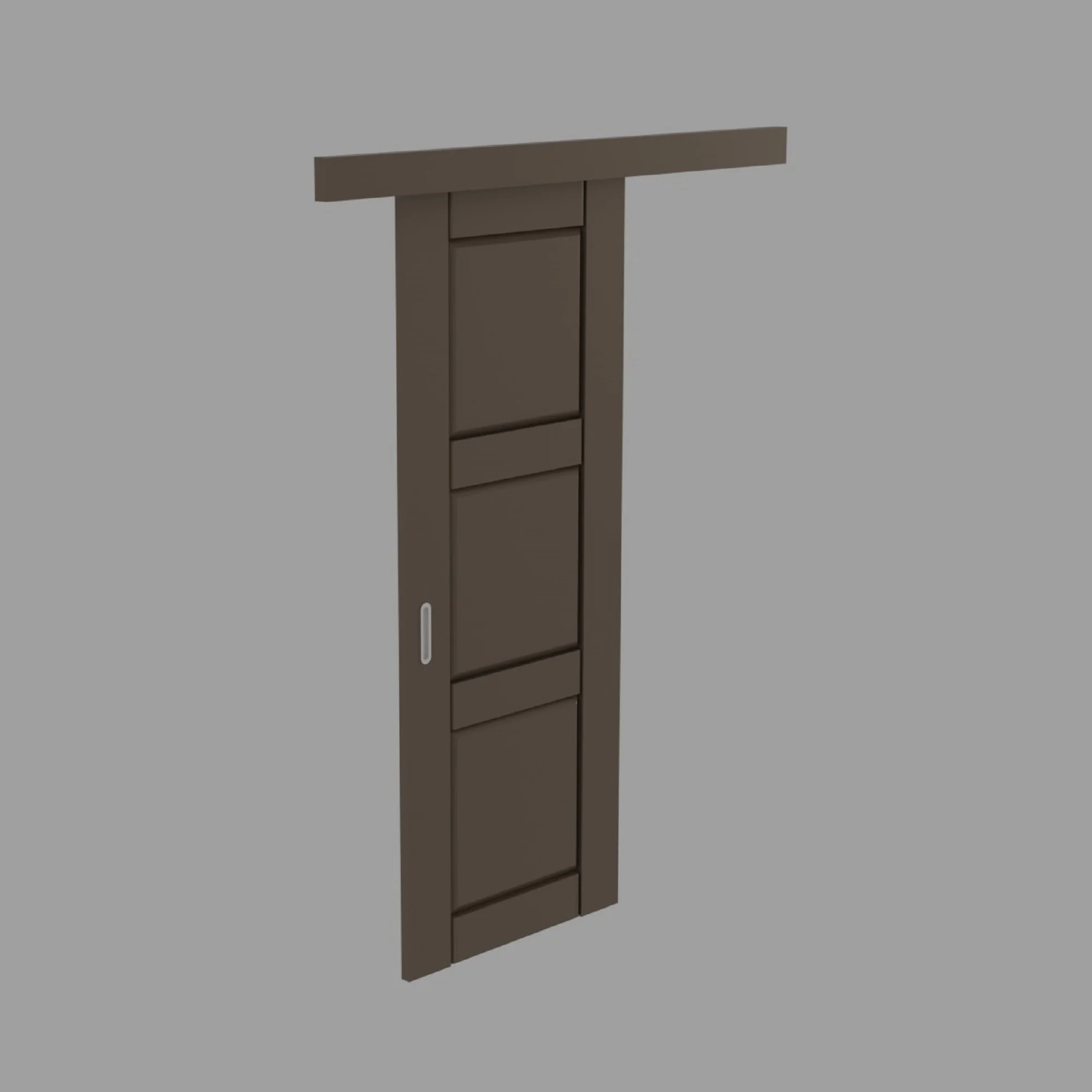 Sliding Door MDF 3 Set, 3D model preview 1