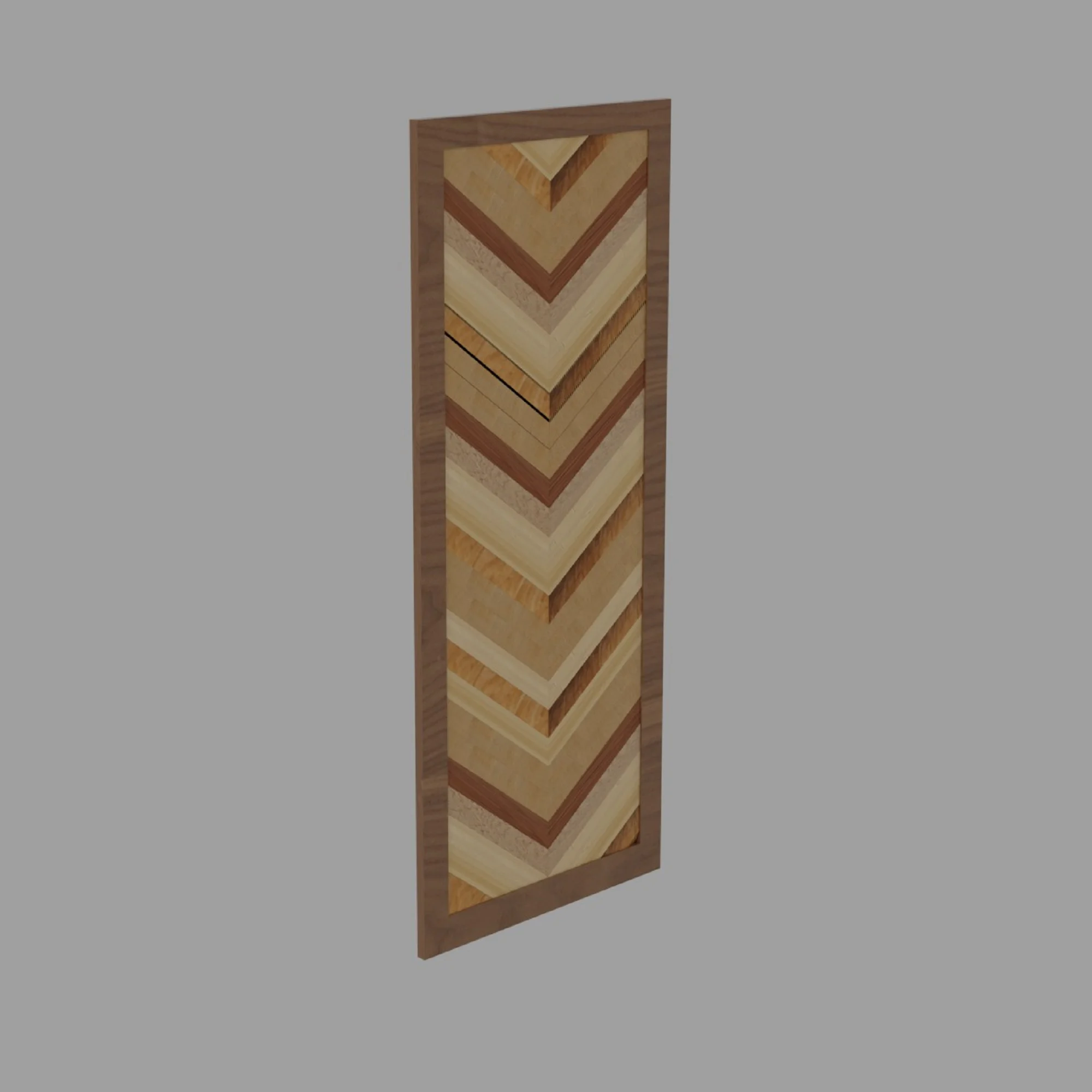 Sliding Door MDF 3 Set, 3D model preview 3