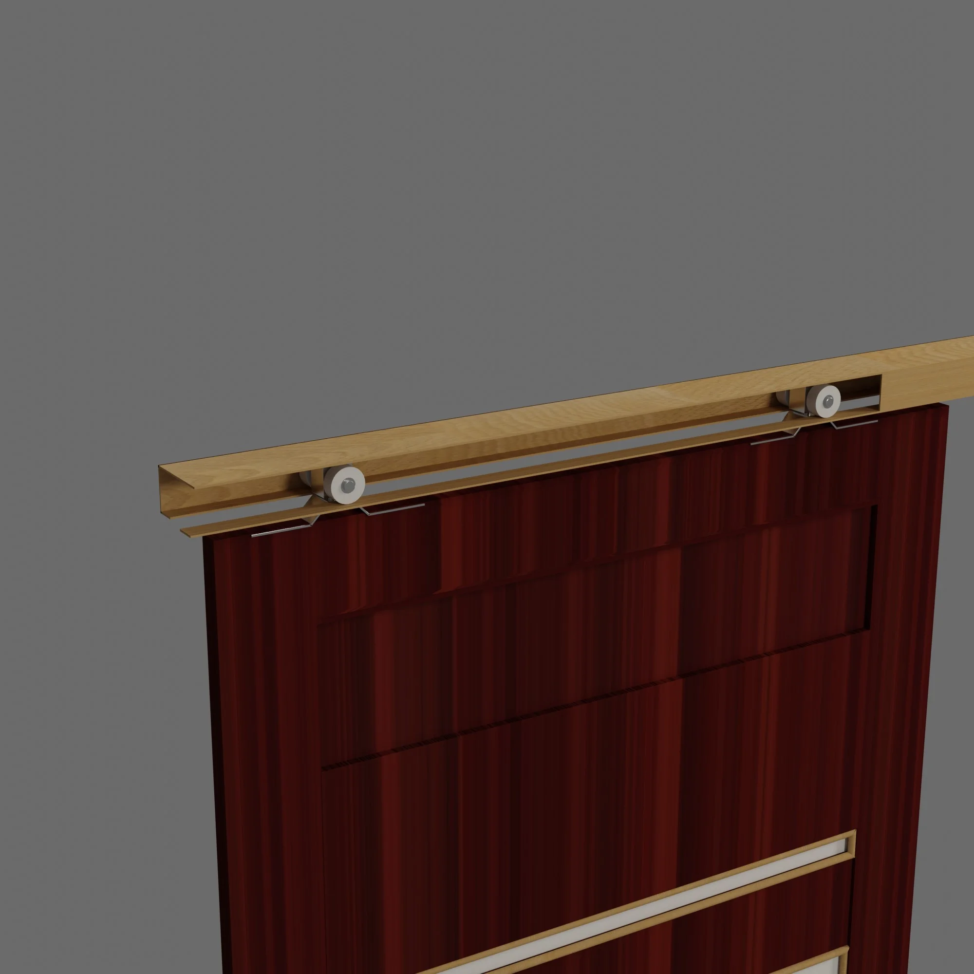 Sliding Door MDF 3 Set, 3D model preview 5