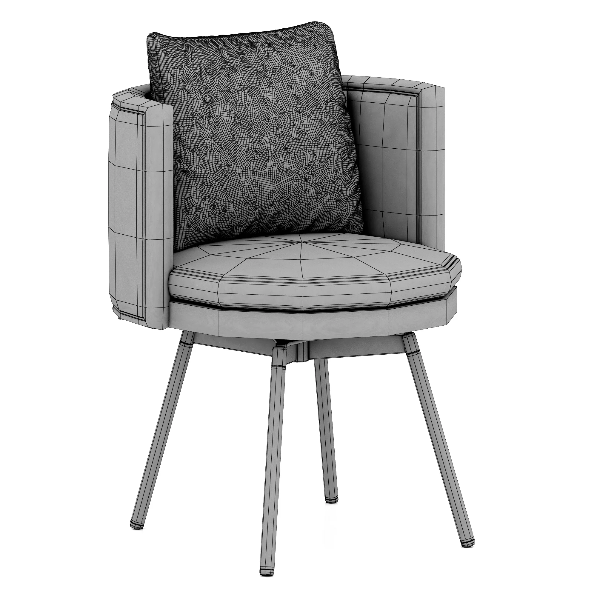 Minotti Torii Dining — 3D model preview 7