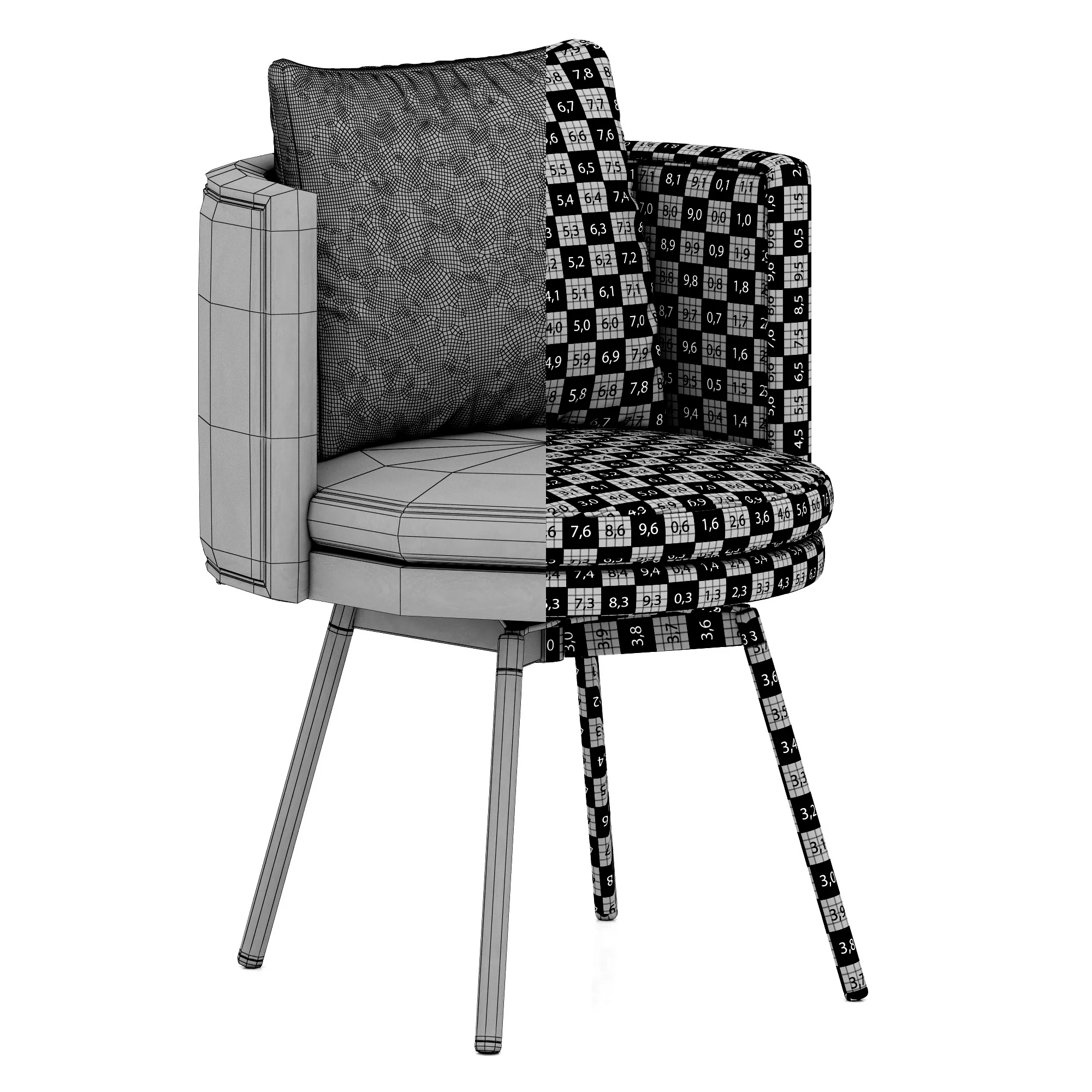 Minotti Torii Dining — 3D model preview 8