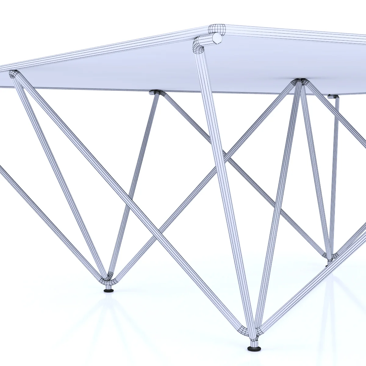 Paolo Piva Alanda Coffee Sofa Table For B&B Italia — 3D model preview 5