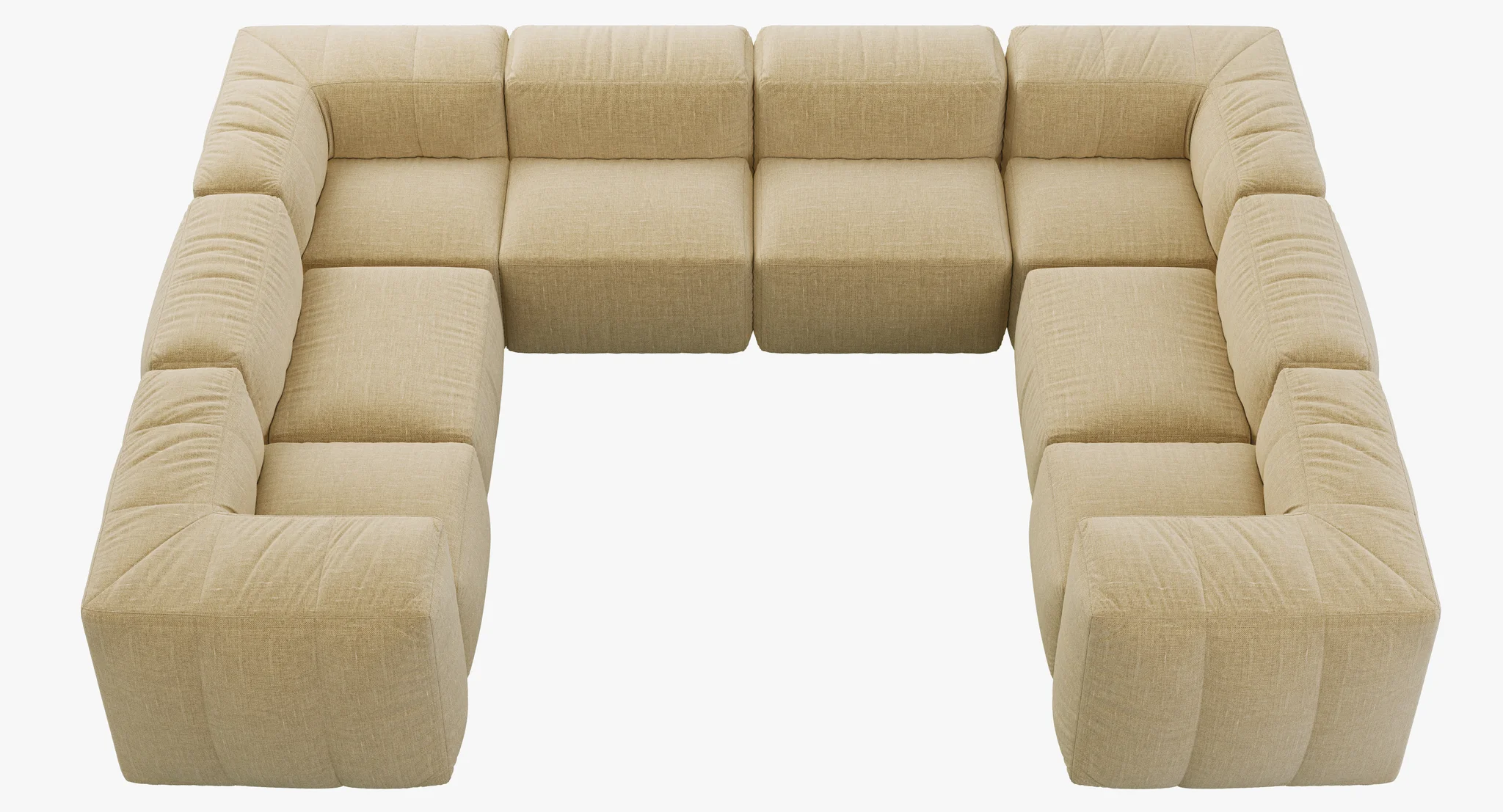 Restoration Hardware Preconfigured Fulham Upholstered U Sofa Sectional