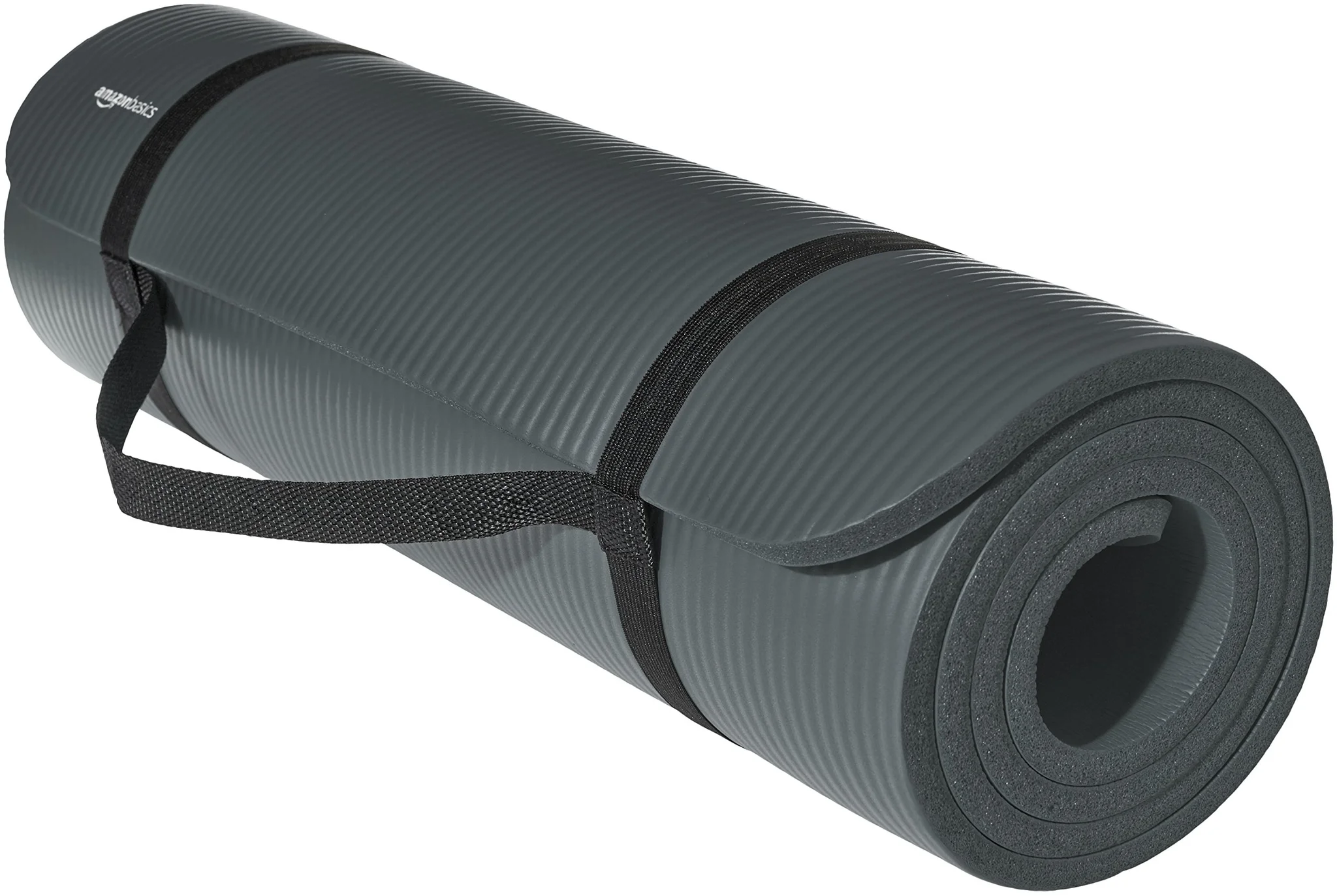 Rolled Yoga Exercise Mat with Carrying Strap