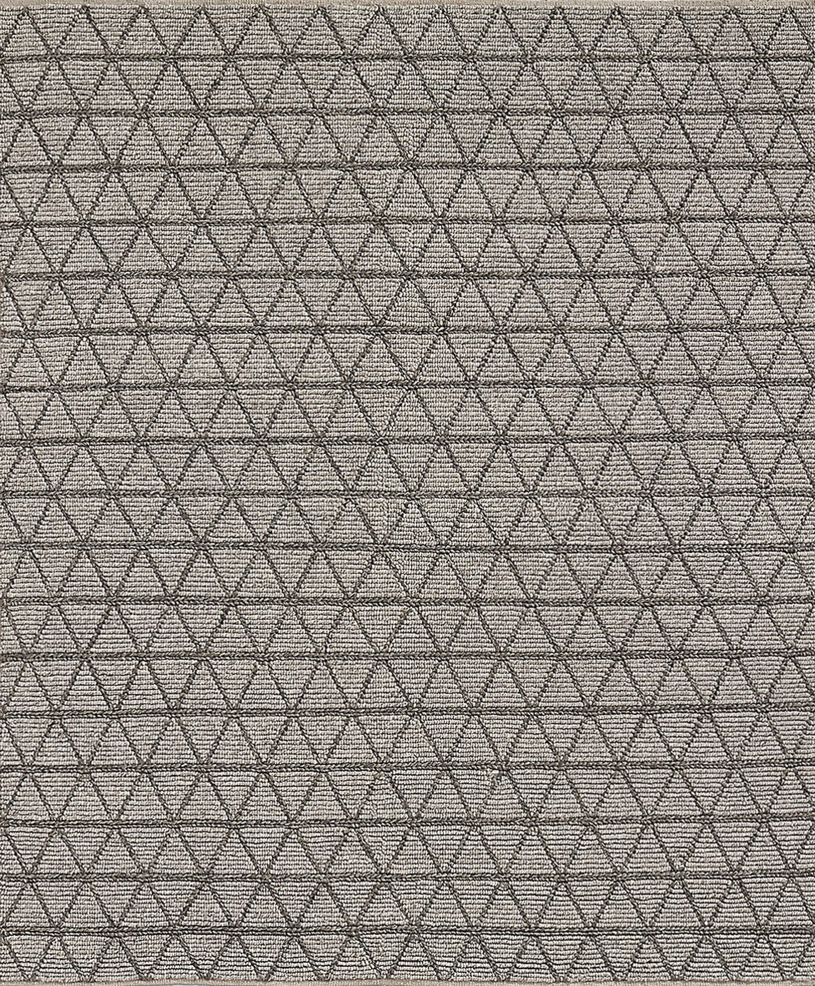 Restoration Hardware Triango Wool Rug GreyCharcoal — 3D model preview 4