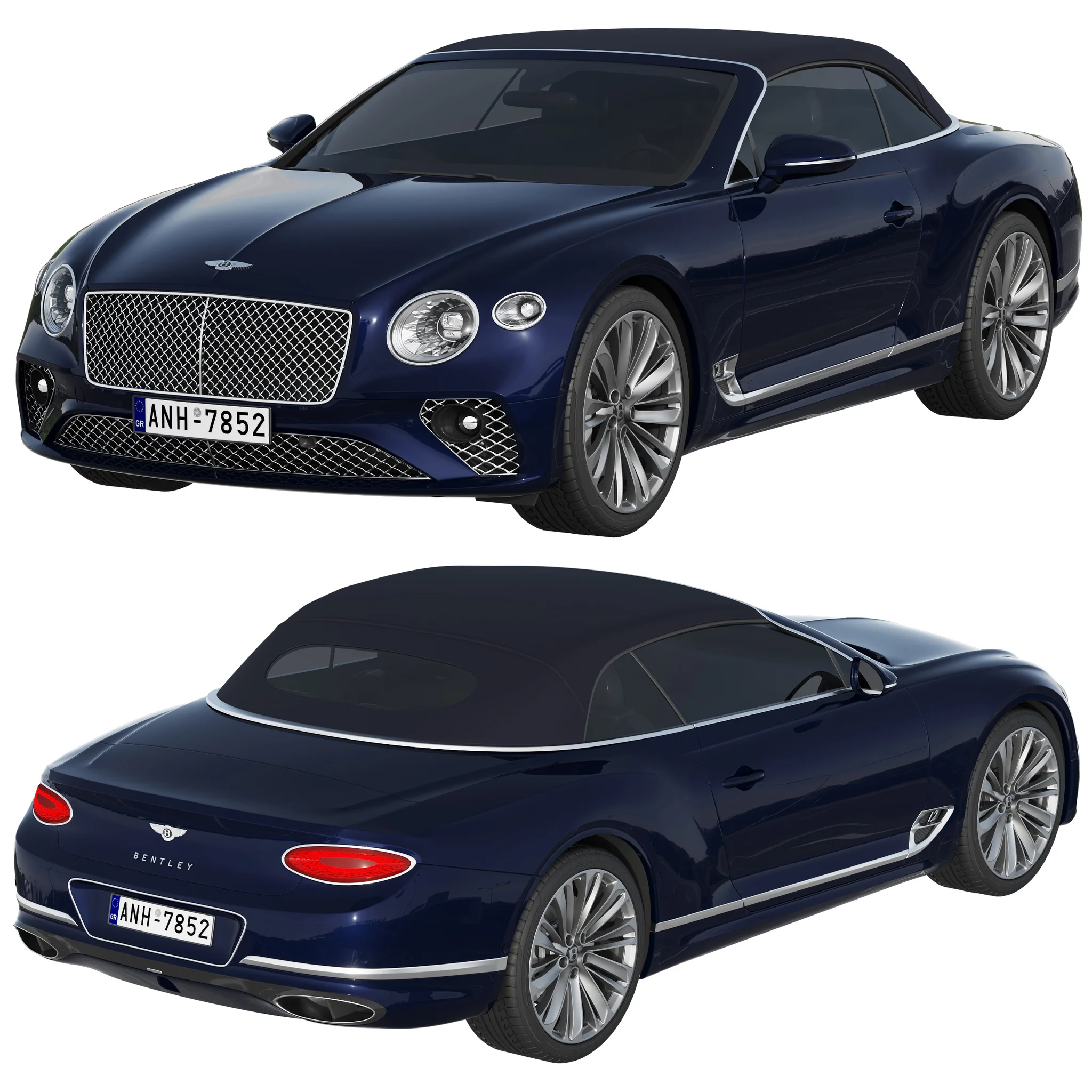 Bentley Continental GT Speed Convertible, 3D model preview 7