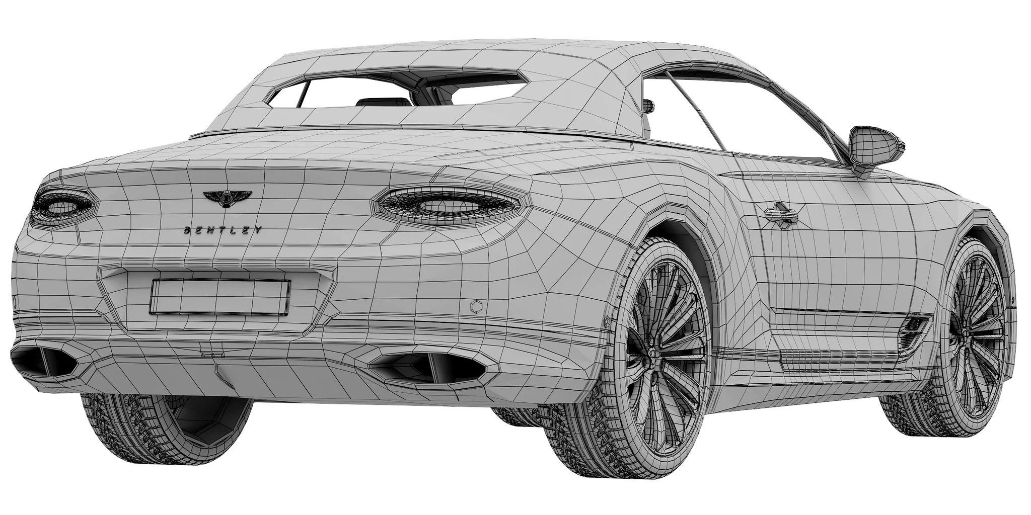 Bentley Continental GT Speed Convertible, 3D model preview 8