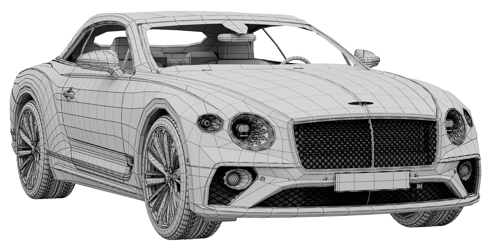 Bentley Continental GT Speed Convertible, 3D model preview 17
