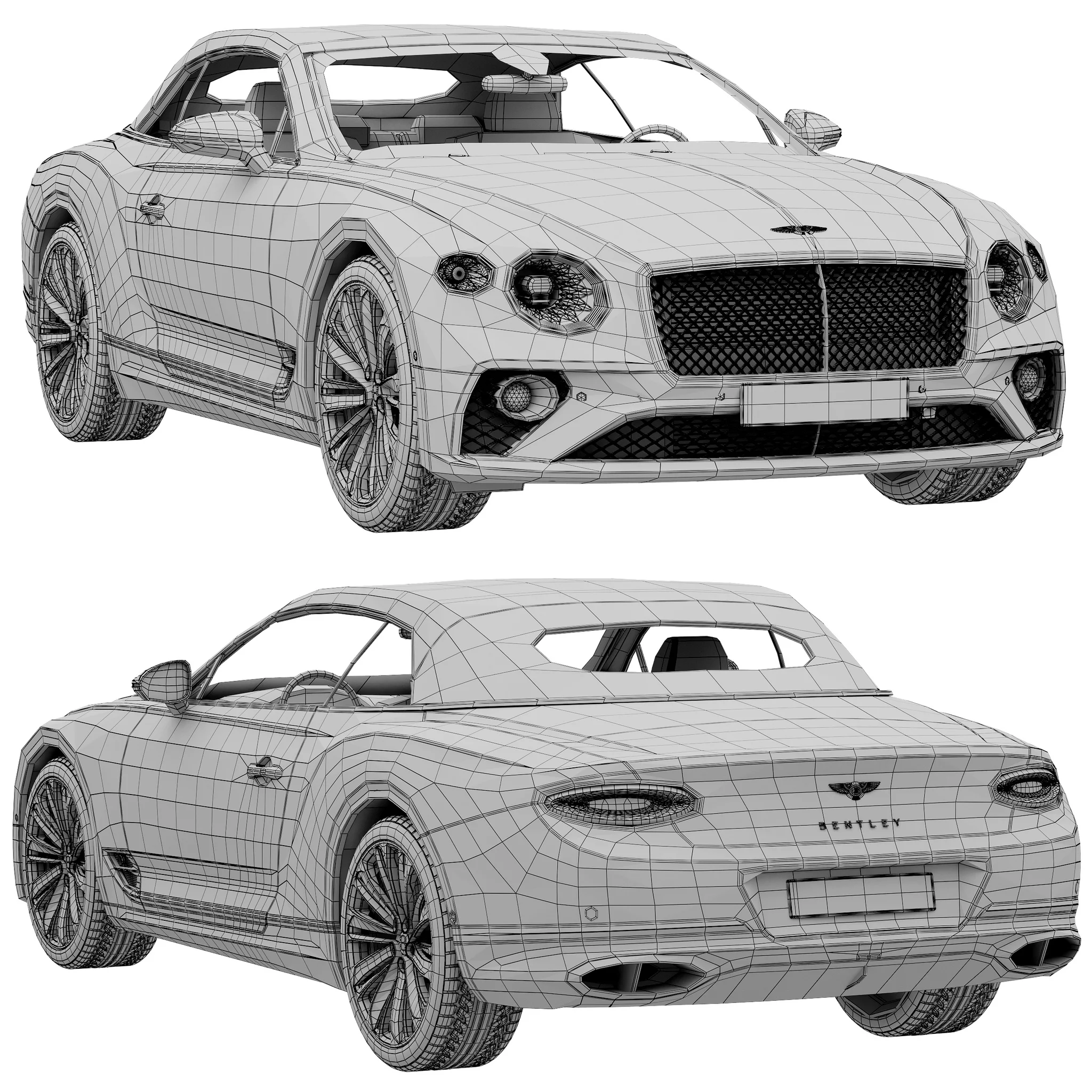 Bentley Continental GT Speed Convertible, 3D model preview 18