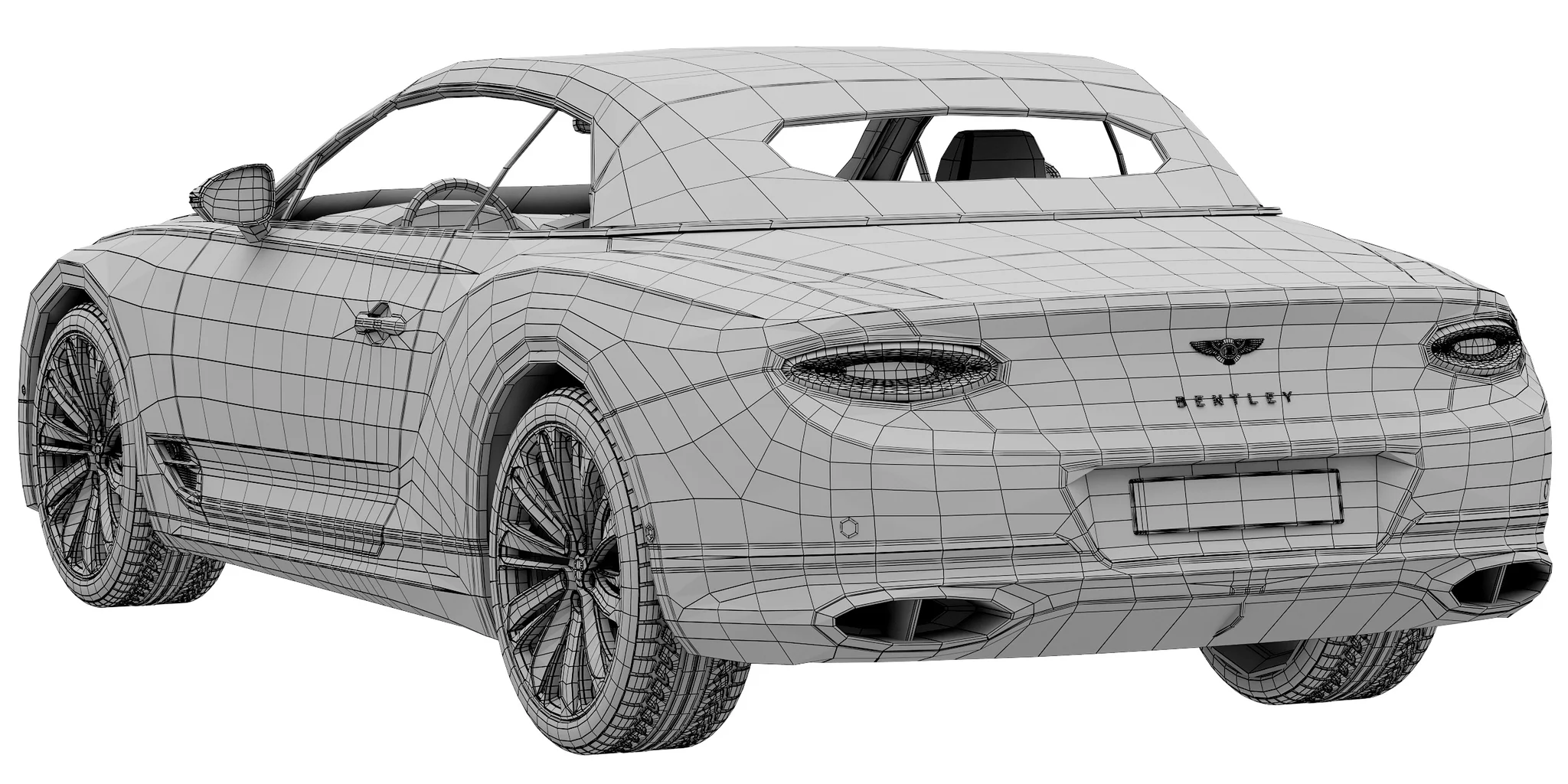 Bentley Continental GT Speed Convertible, 3D model preview 23