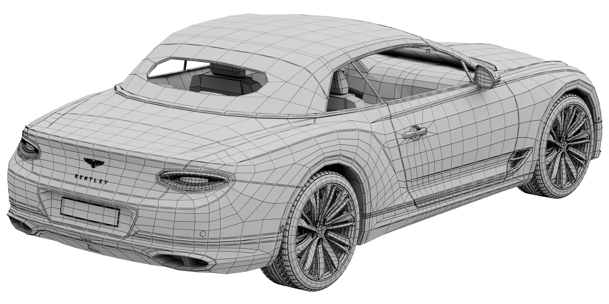 Bentley Continental GT Speed Convertible, 3D model preview 36