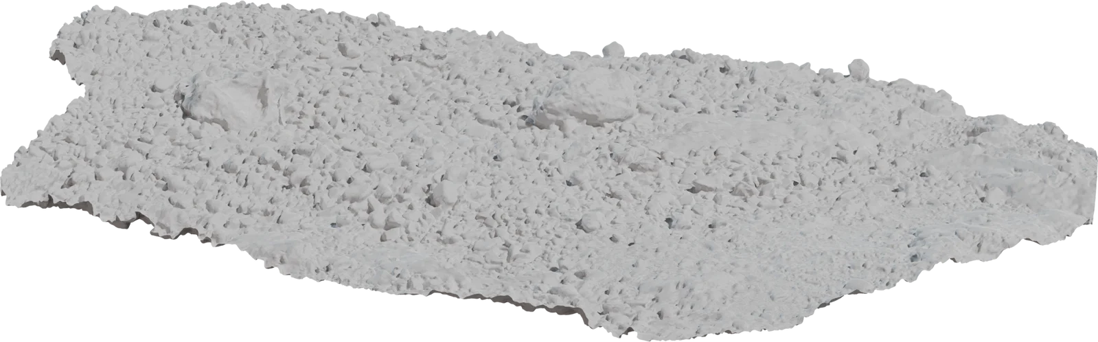 Coastal Rocky Terrain Patch 4K, 3D model preview 1