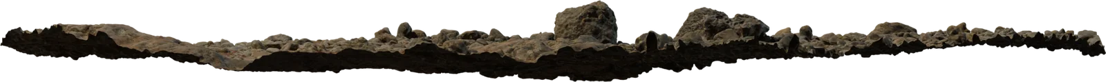 Coastal Rocky Terrain Patch 4K, 3D model preview 3