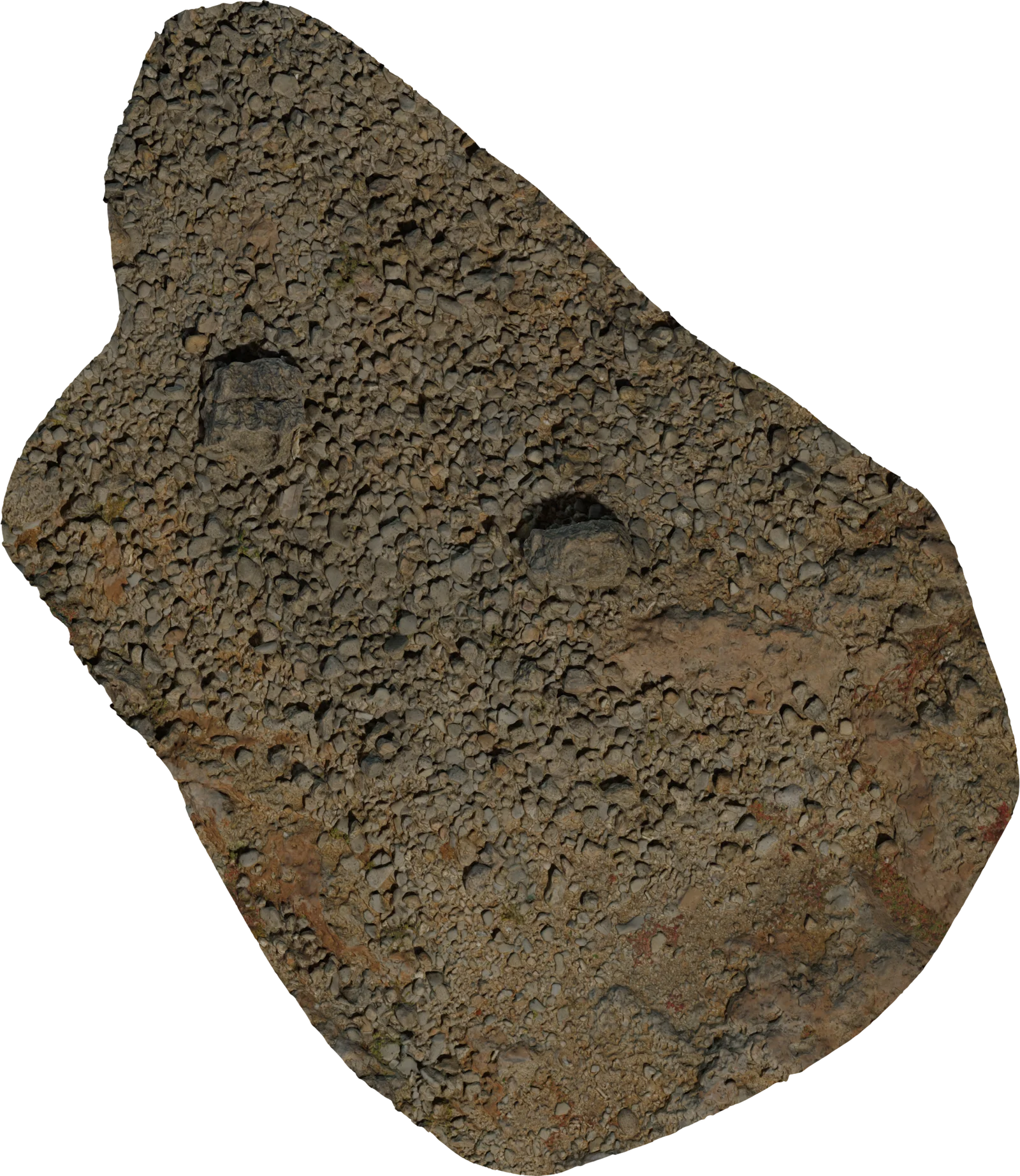 Coastal Rocky Terrain Patch 4K, 3D model preview 4