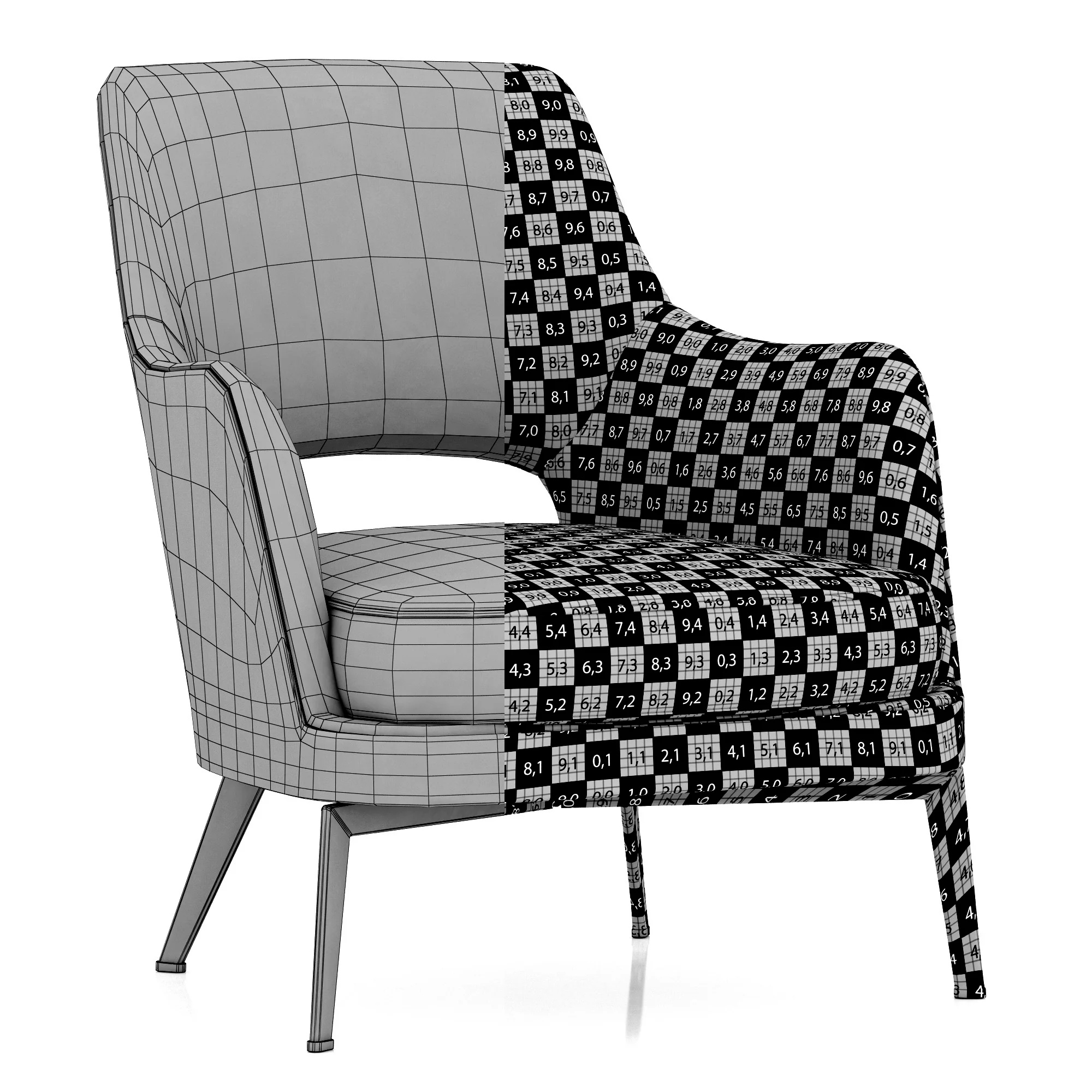 Flexform Gatsby — 3D model preview 8