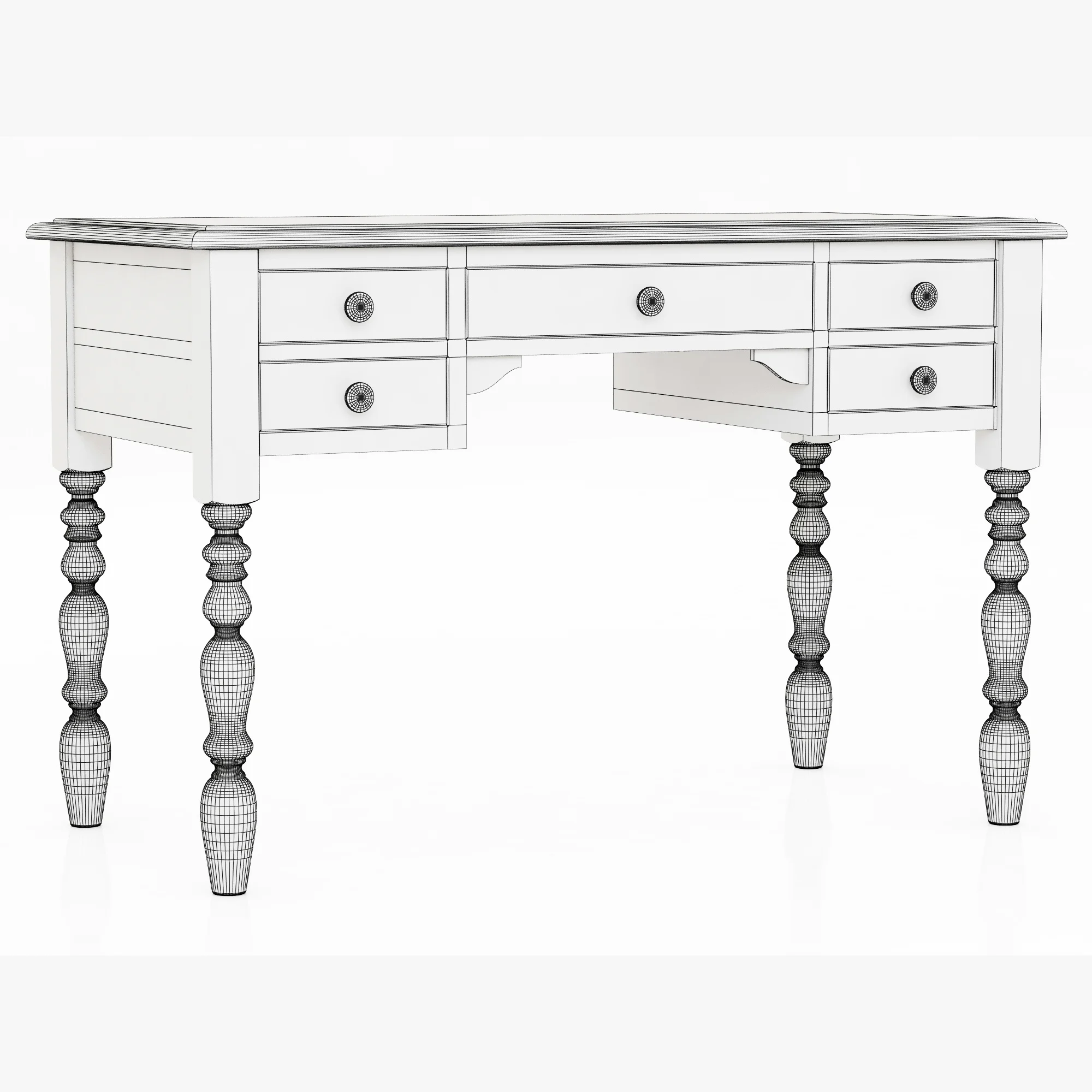 Laur Desk — 3D model preview 6