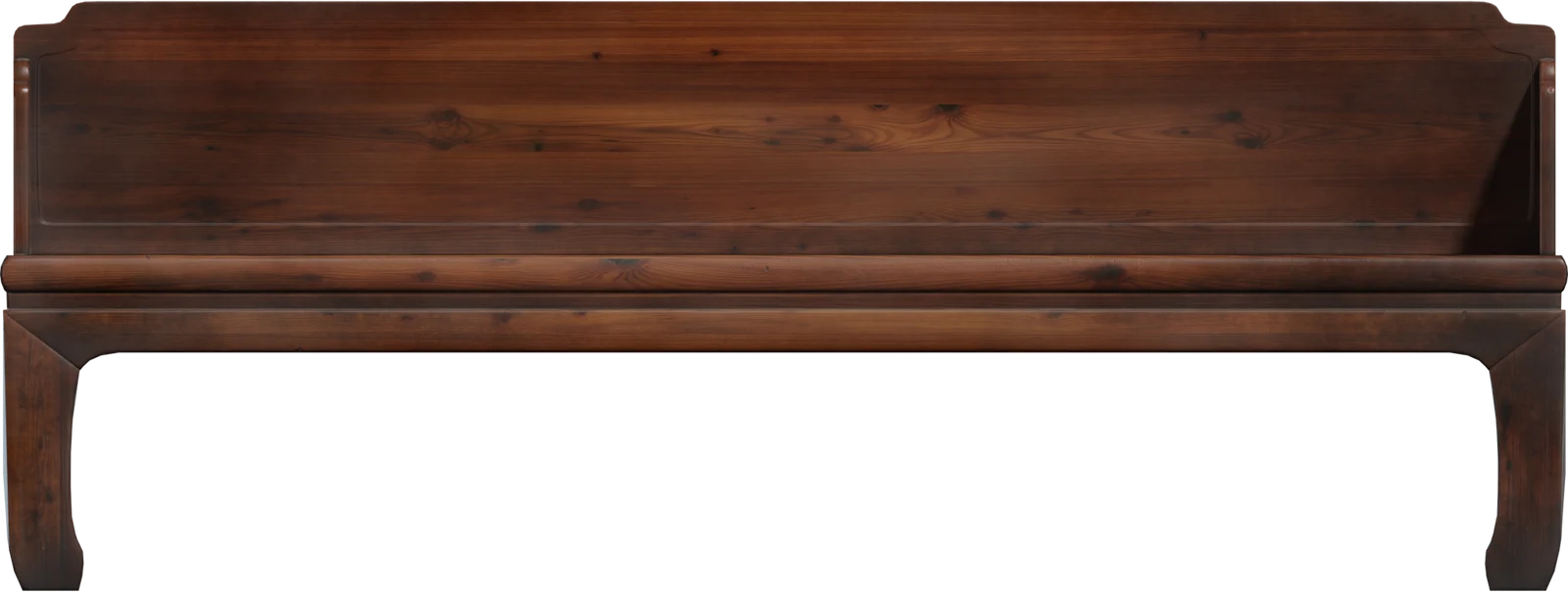 Chinese Traditional Wooden Daybed Sofa, 3D model preview 2