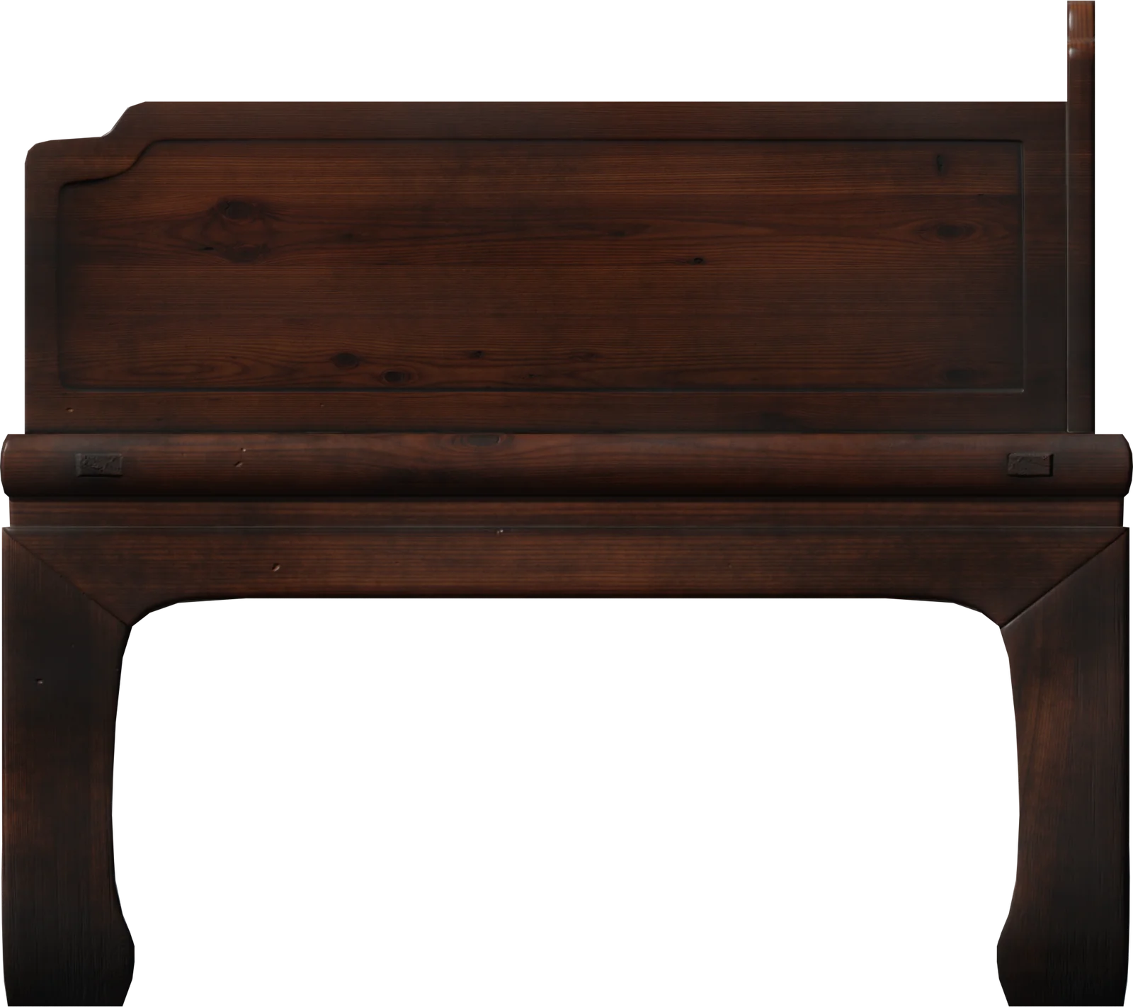 Chinese Traditional Wooden Daybed Sofa, 3D model preview 3