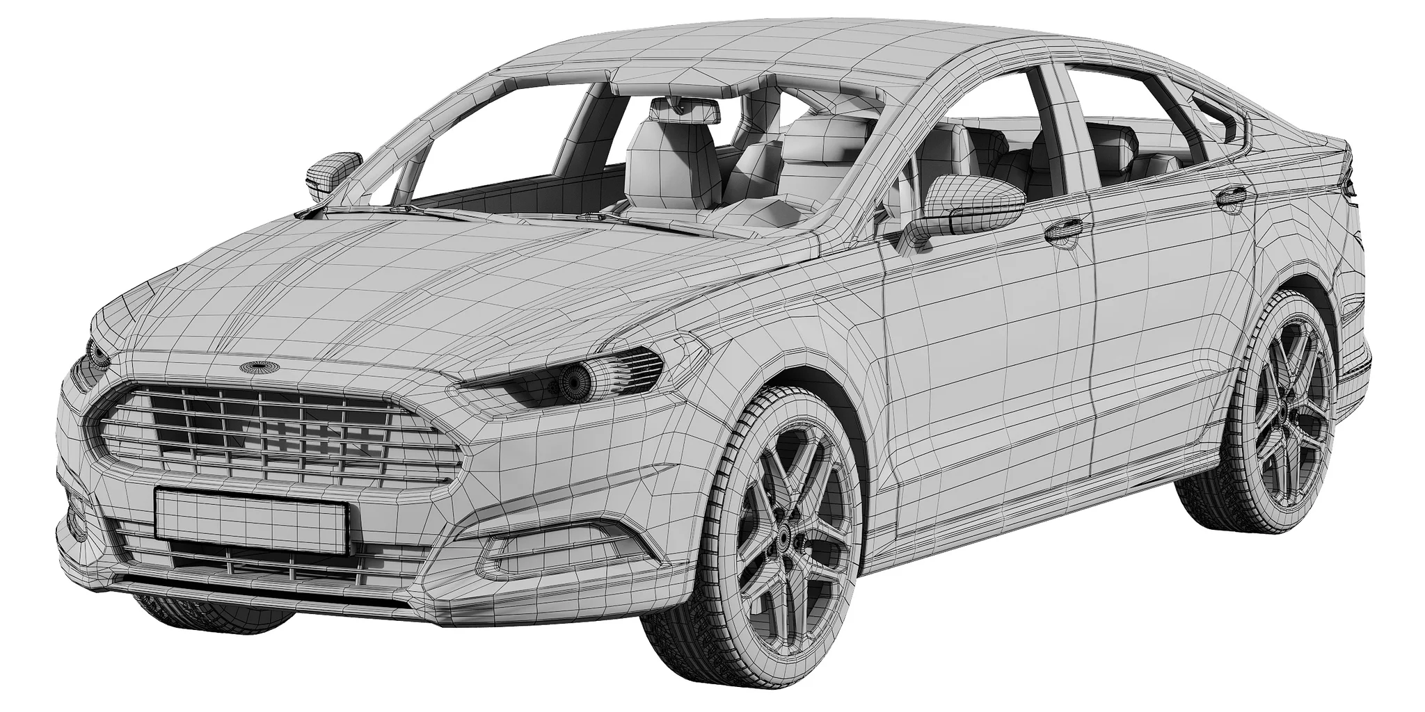 Ford Mondeo, 3D model preview 8