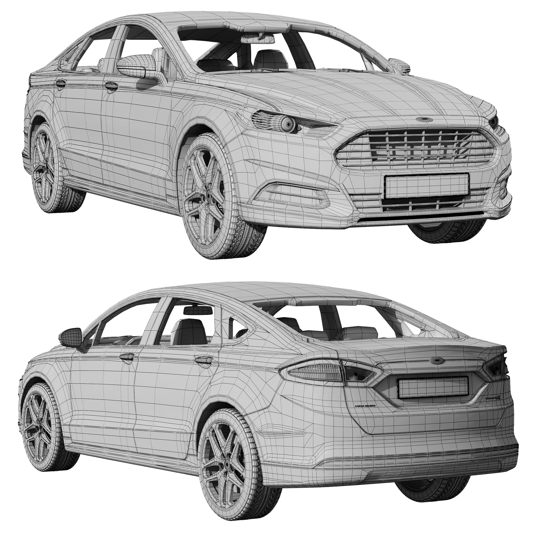 Ford Mondeo, 3D model preview 13