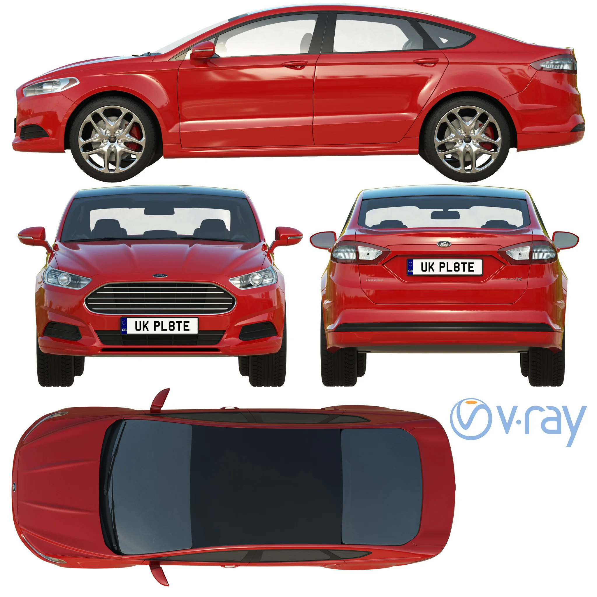 Ford Mondeo, 3D model preview 35