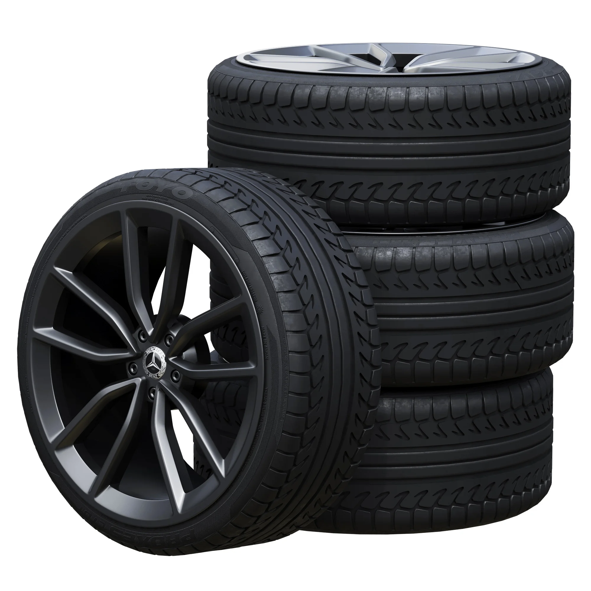 Mercedes Tires 5, 3D model preview 2