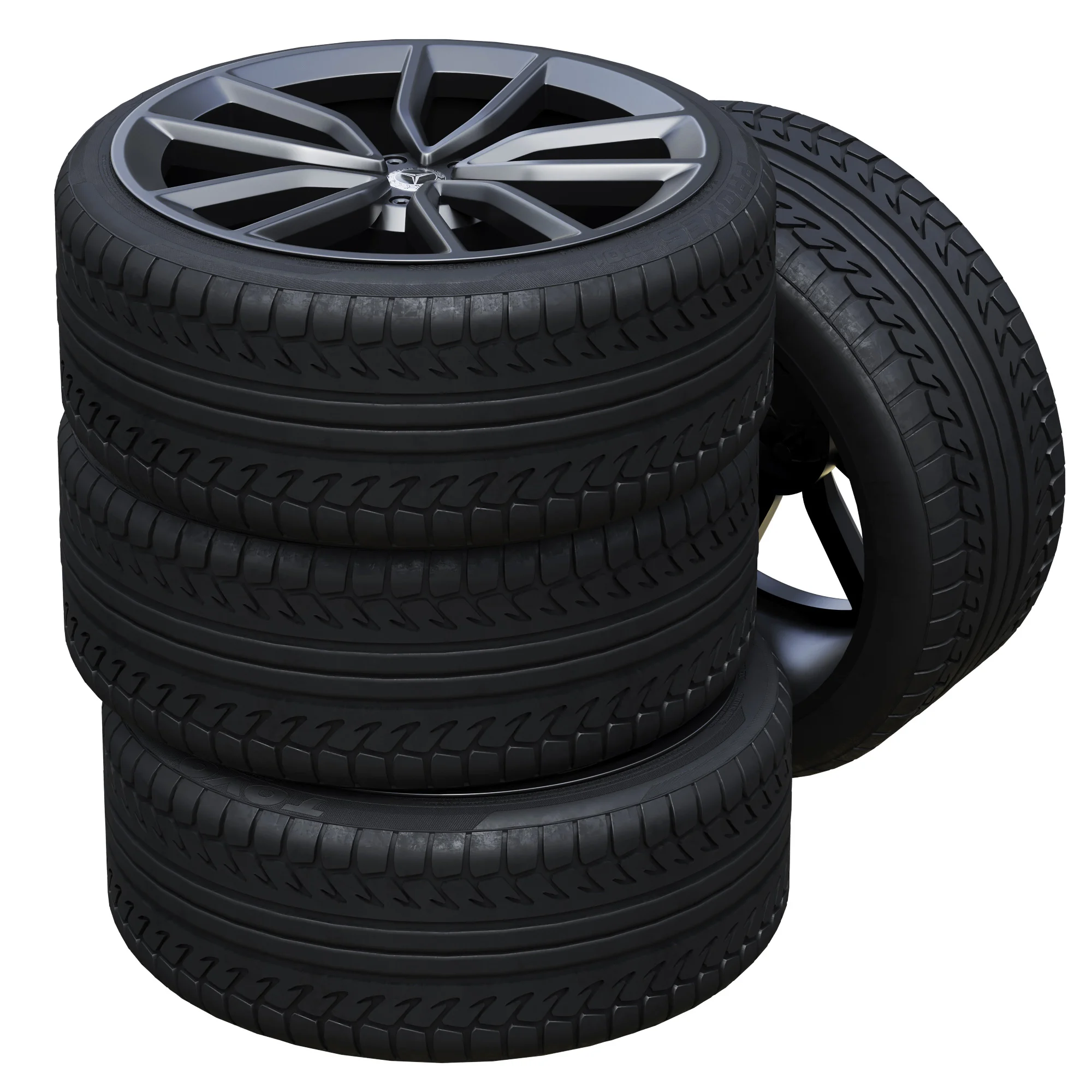 Mercedes Tires 5, 3D model preview 3