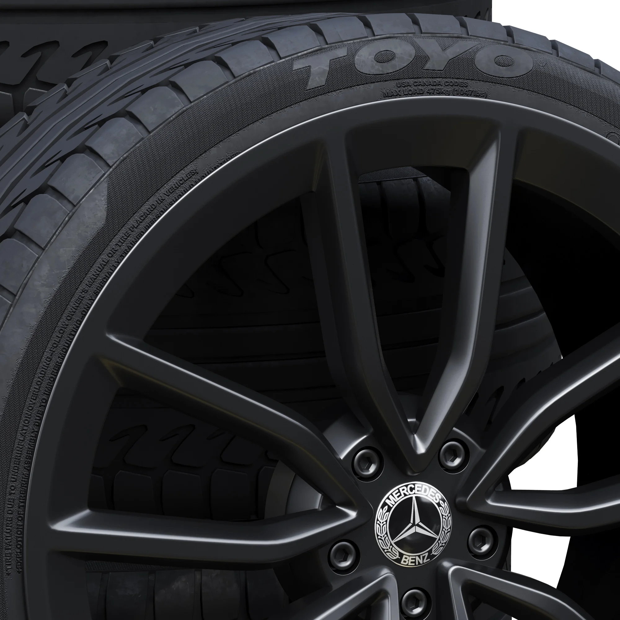 Mercedes Tires 5, 3D model preview 4