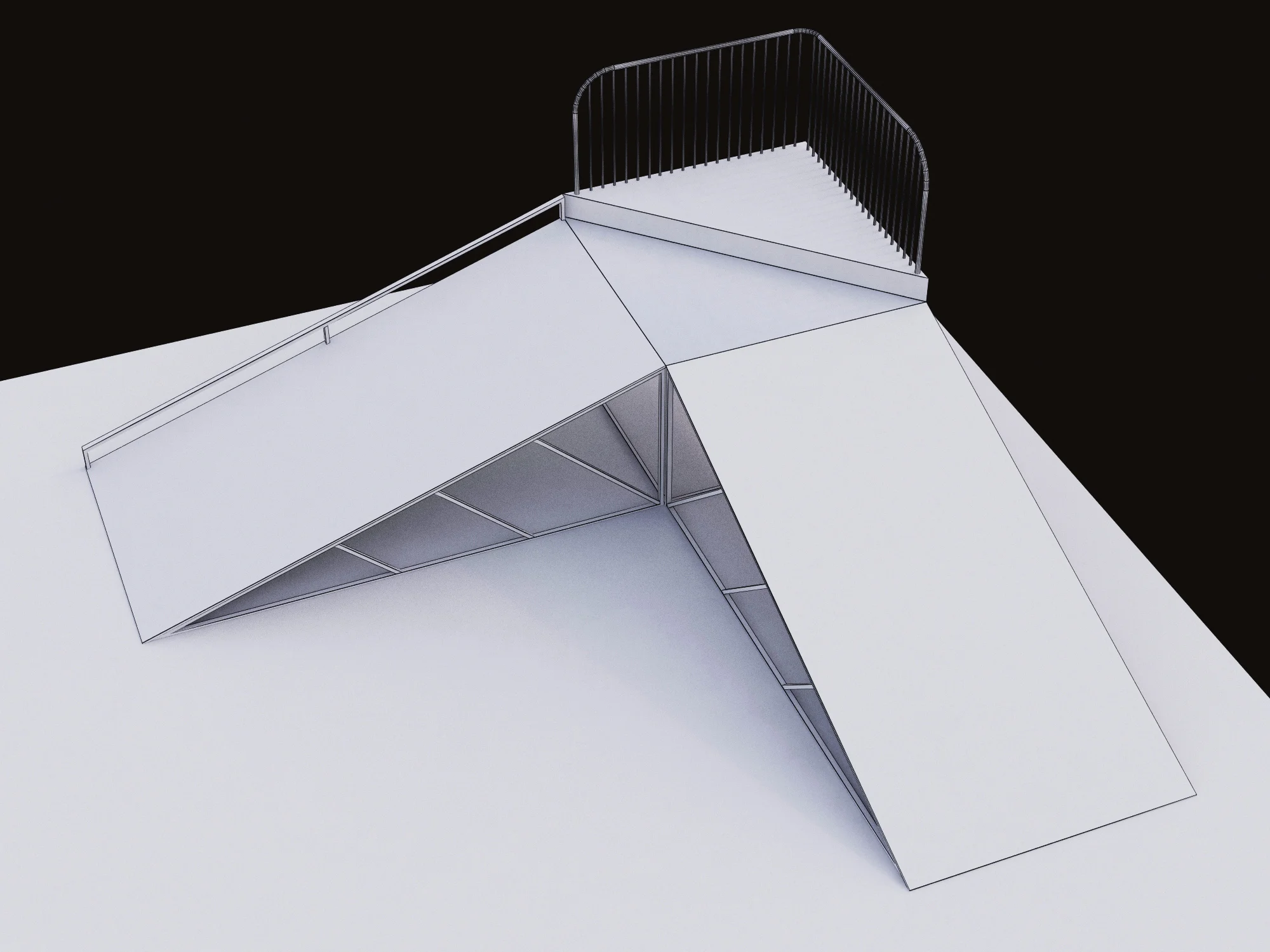 Skateboarding Park — 3D model preview 2