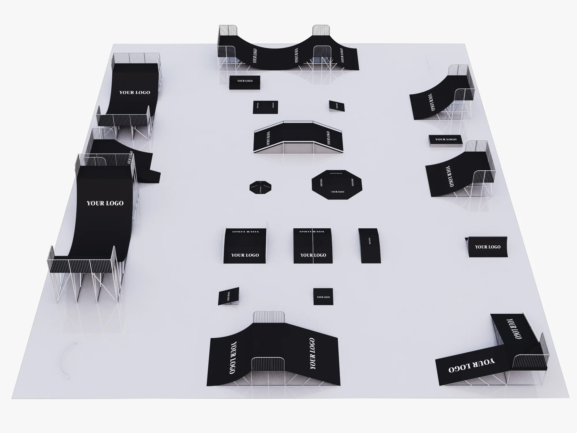 Skateboarding Park — 3D model preview 4