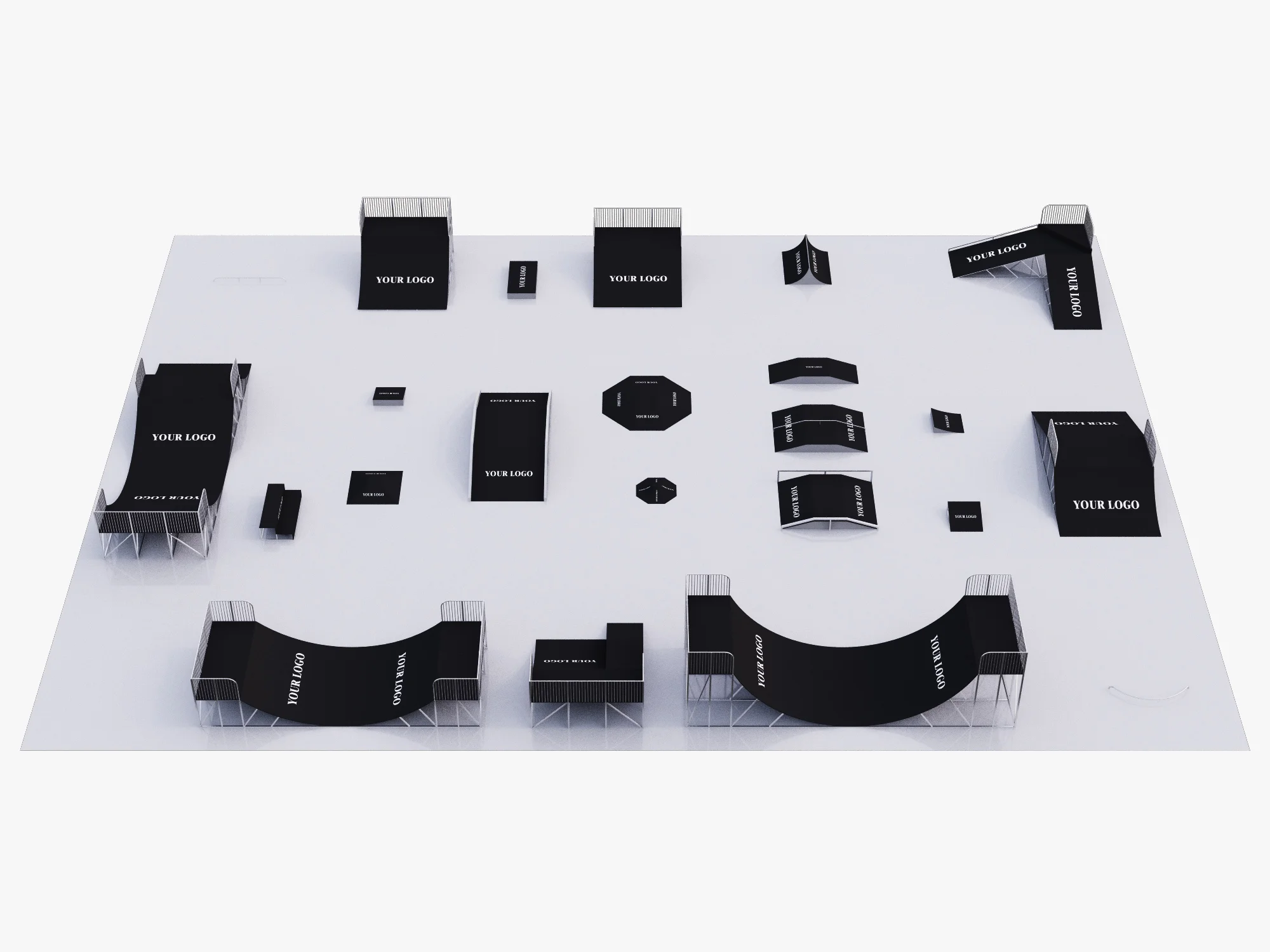 Skateboarding Park — 3D model preview 6