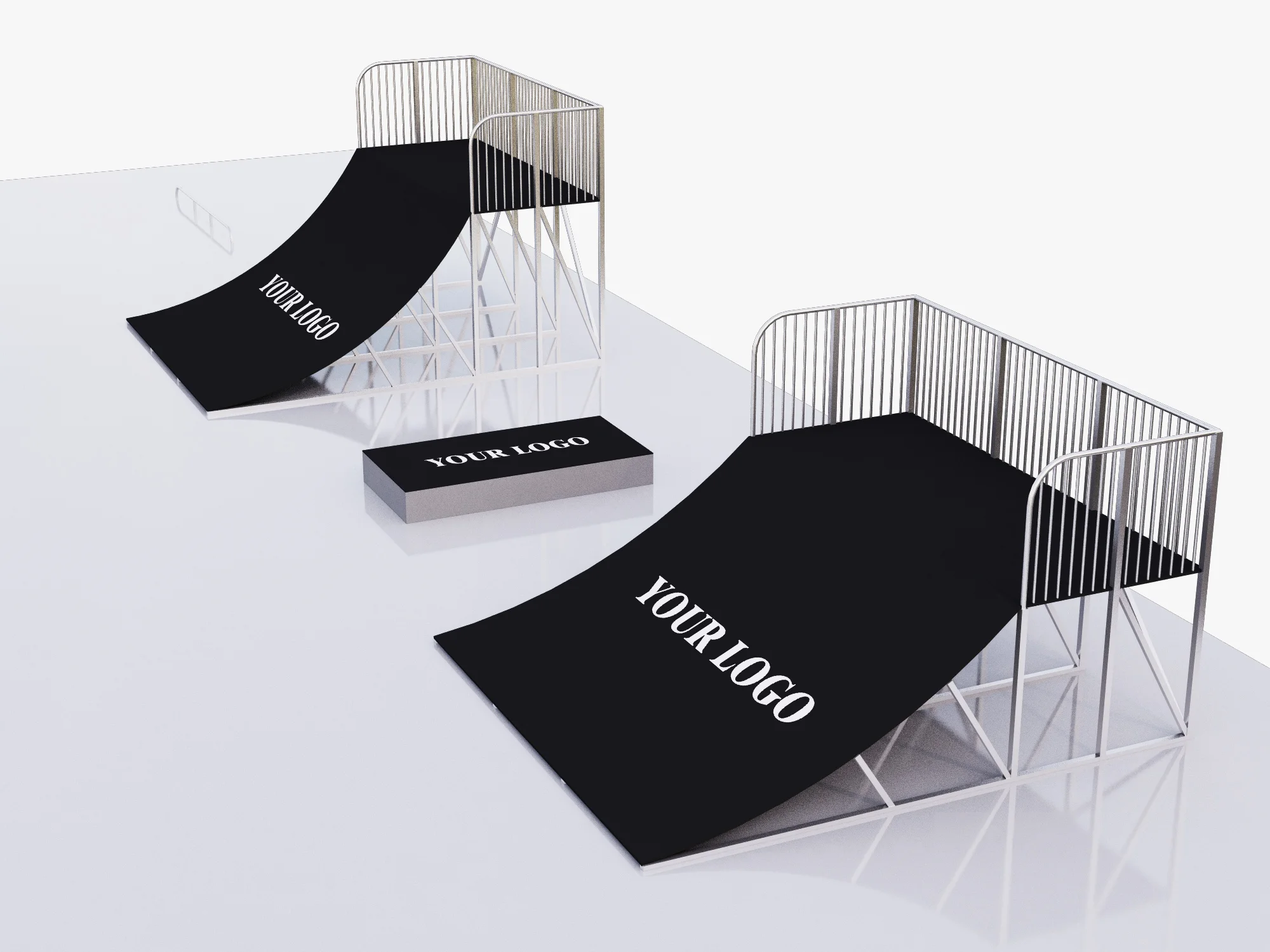 Skateboarding Park — 3D model preview 8