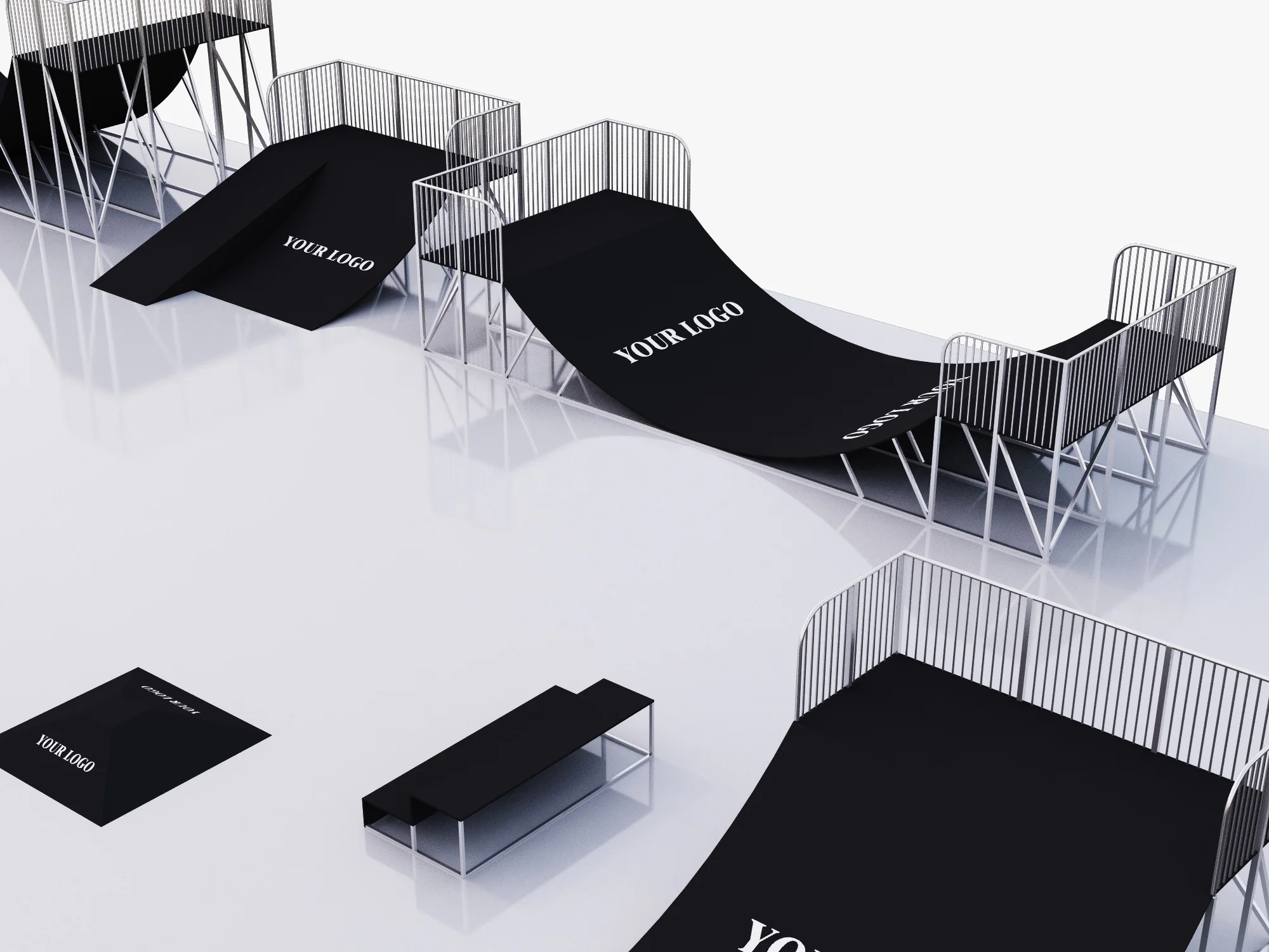 Skateboarding Park — 3D model preview 12