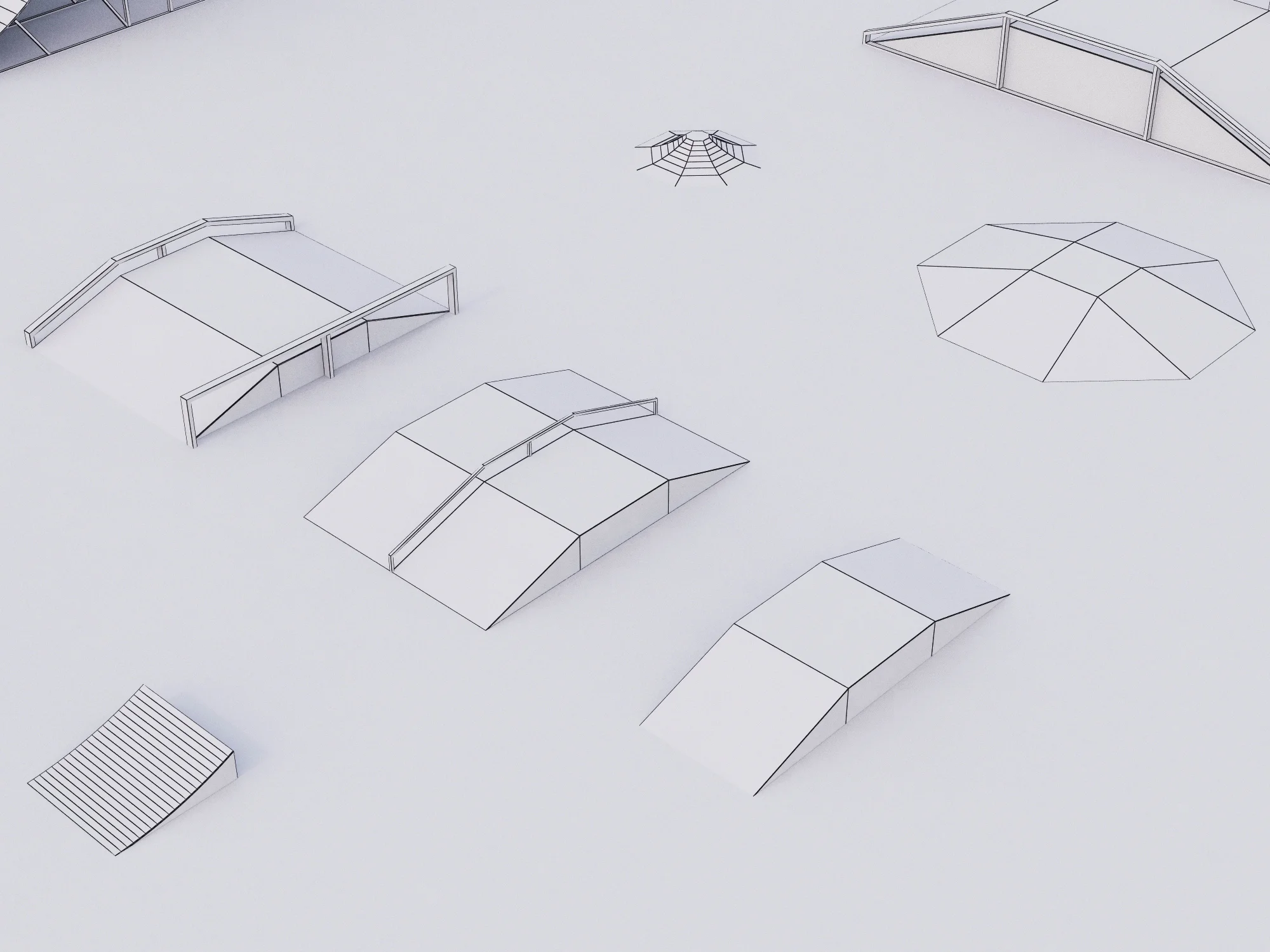 Skateboarding Park — 3D model preview 17