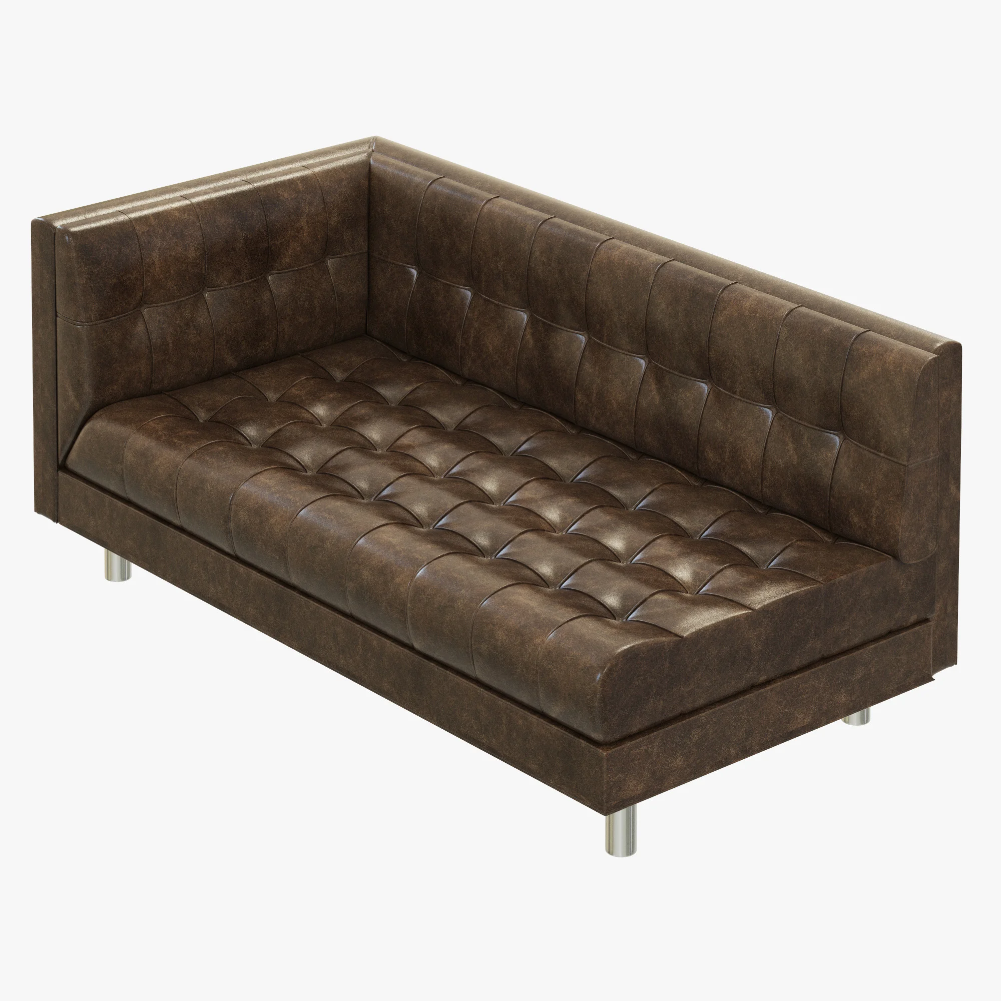 Bernhardt Dunhill Left Arm Loveseat — 3D model preview 2