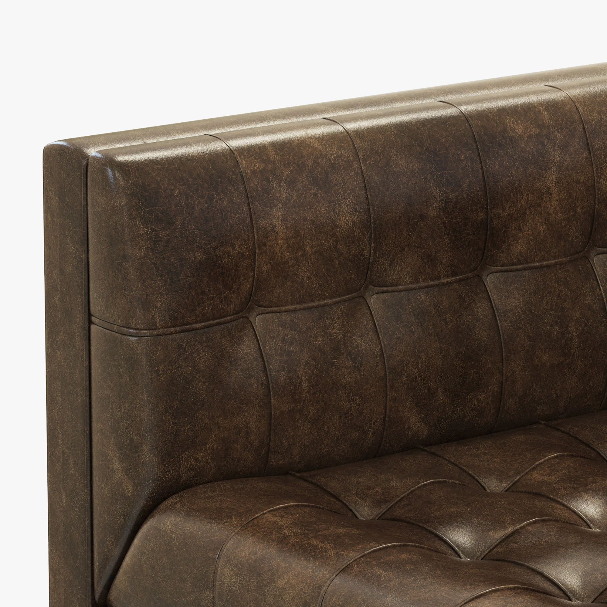 Bernhardt Dunhill Left Arm Loveseat — 3D model preview 8