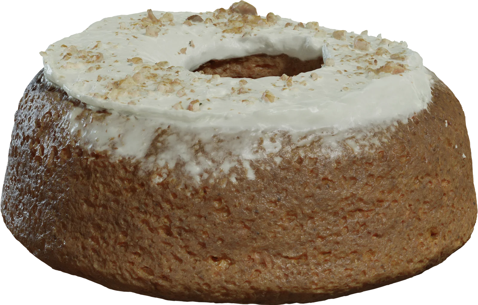 Carrot Cake with Cream Cheese Frosting and Walnut Topping