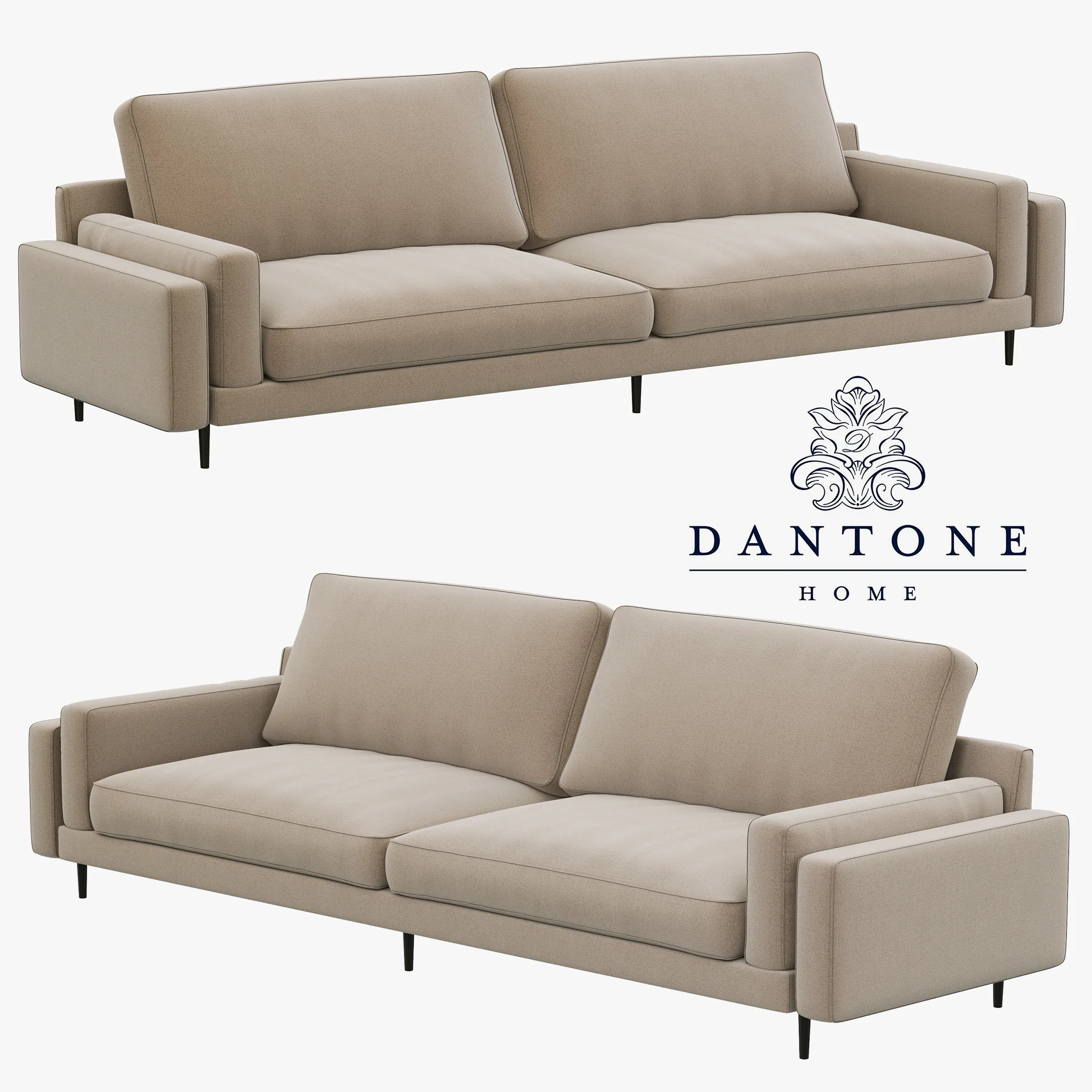 Dantone Home Portri Sofa, 3D model preview 2