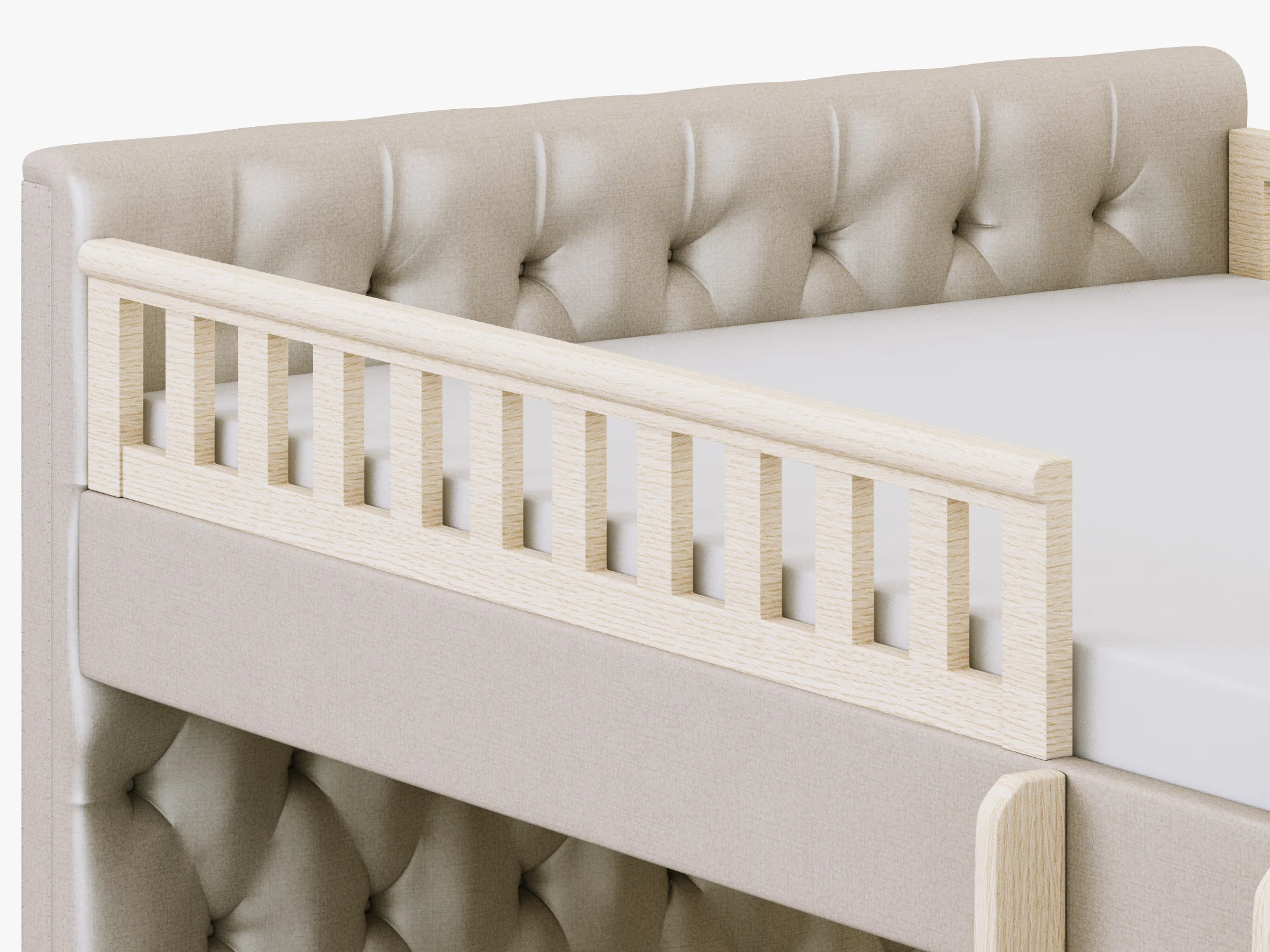 Restoration Hardware Chesterfield Full Over Full Bunk Bed — 3D model preview 3