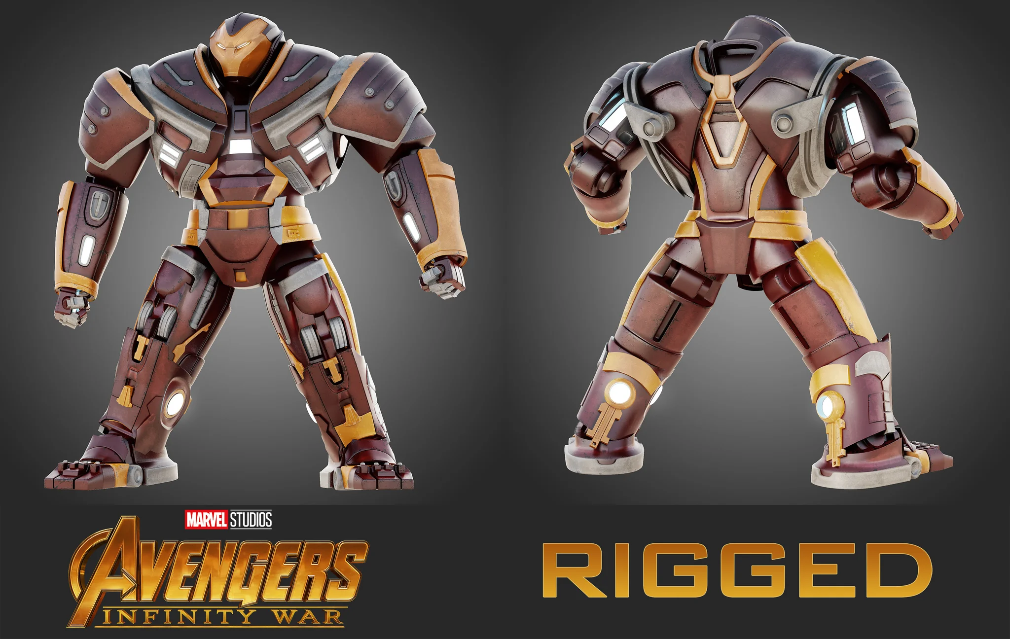 Hulkbuster — 3D model preview 2