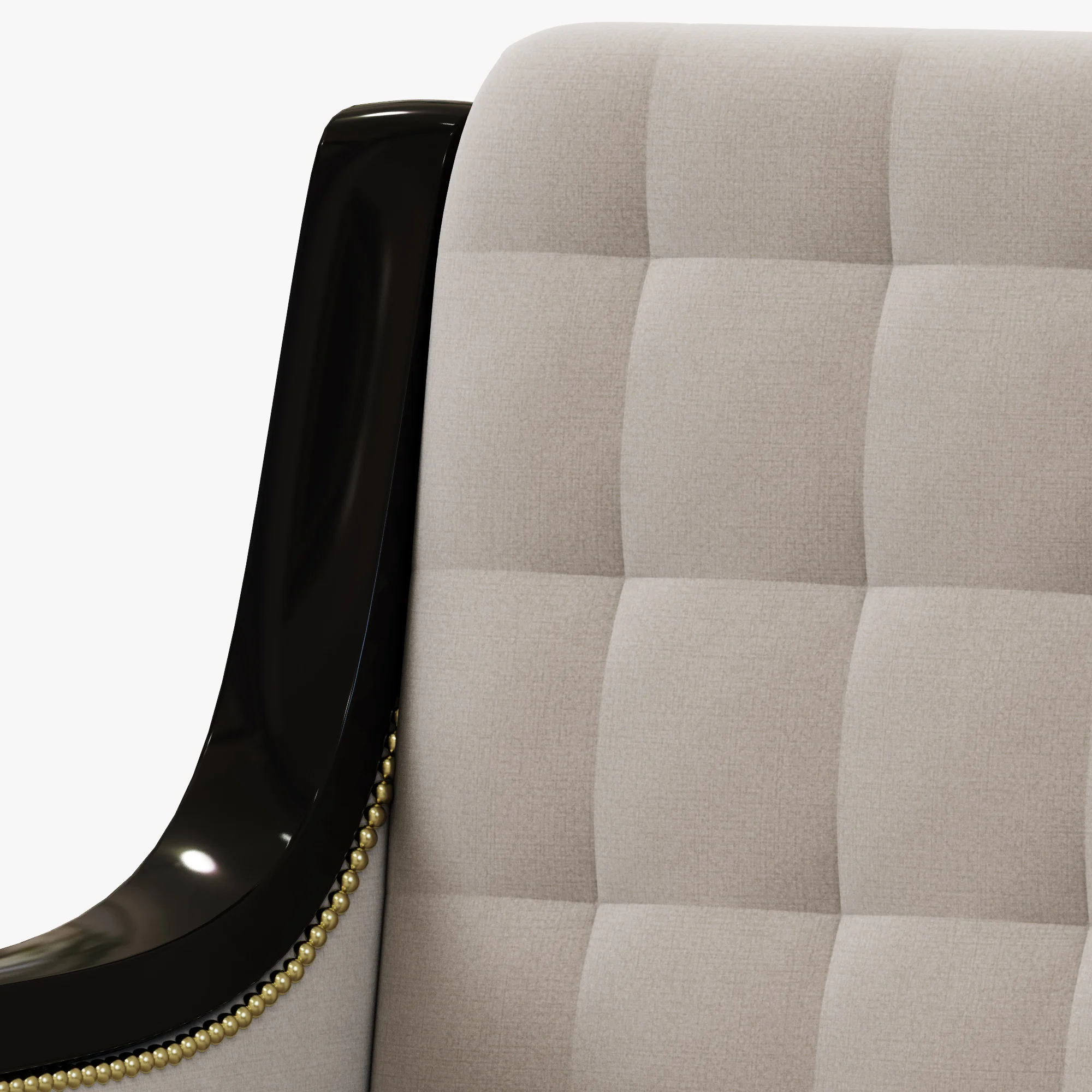 Francesco Molon ARMCHAIR WITH CARVING P521 — 3D model preview 5