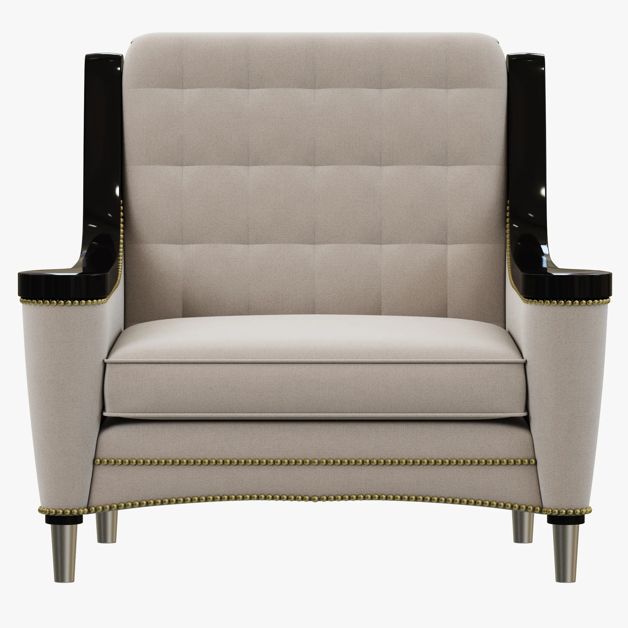 Francesco Molon ARMCHAIR WITH CARVING P521 — 3D model preview 9