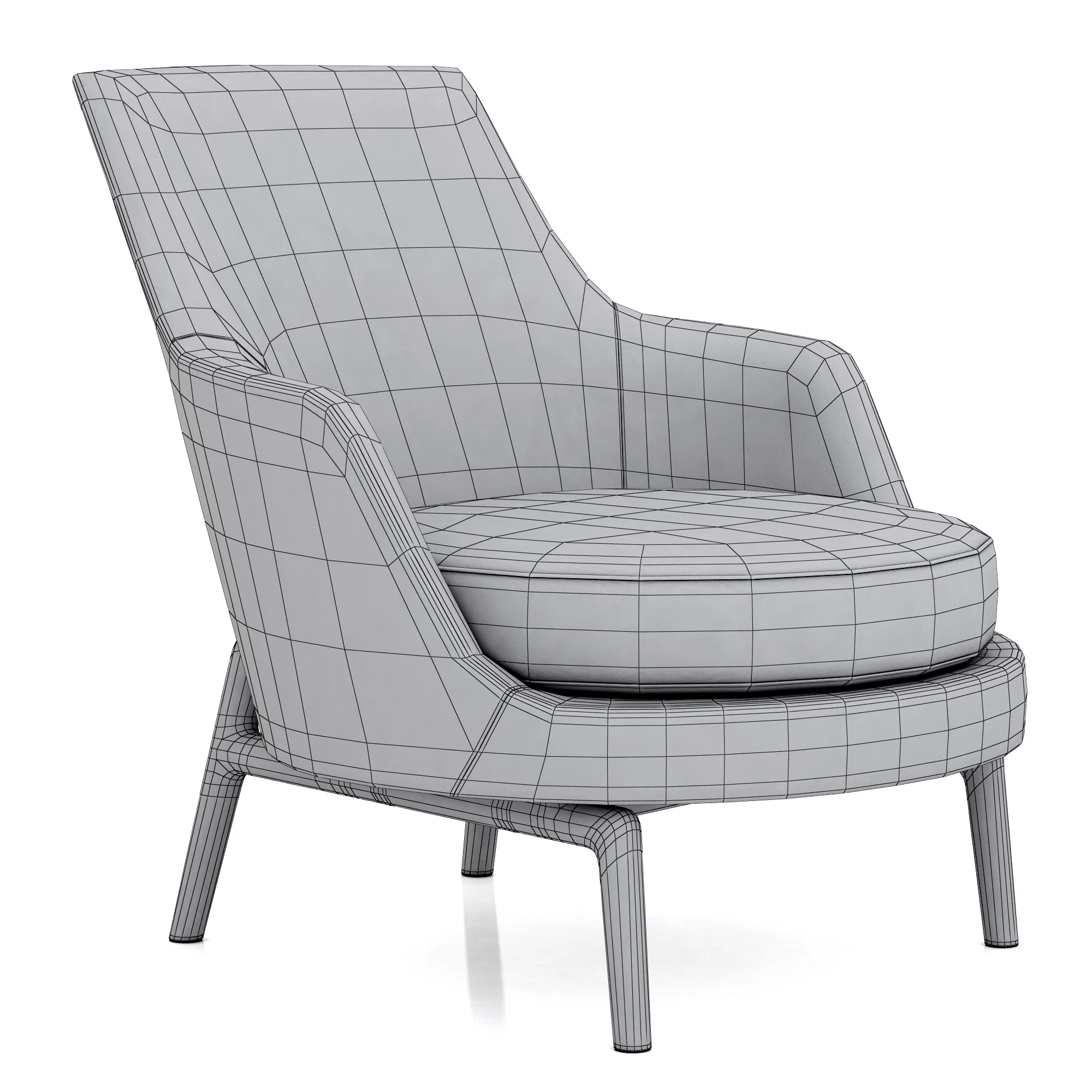 Flexform Leda — 3D model preview 7