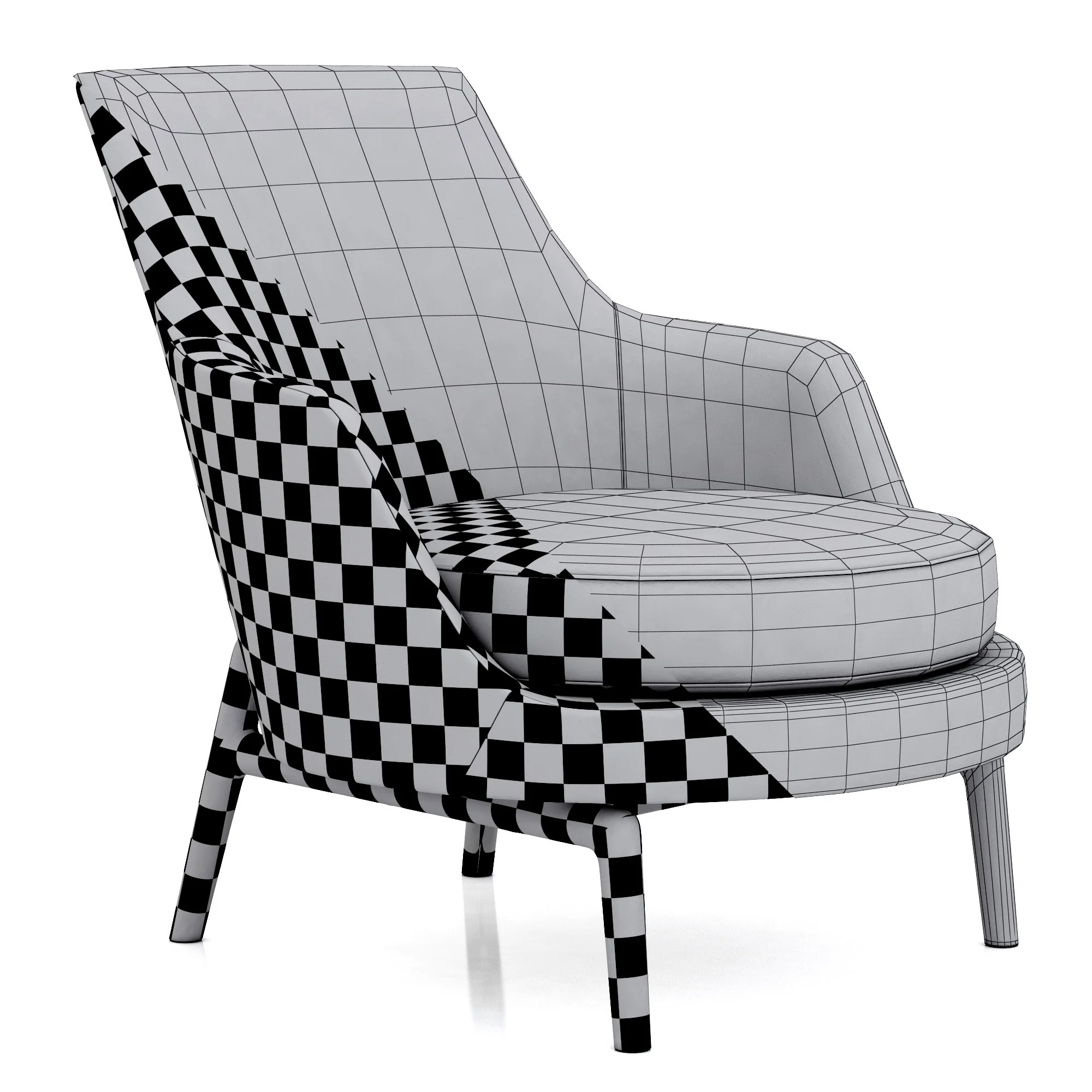 Flexform Leda — 3D model preview 8