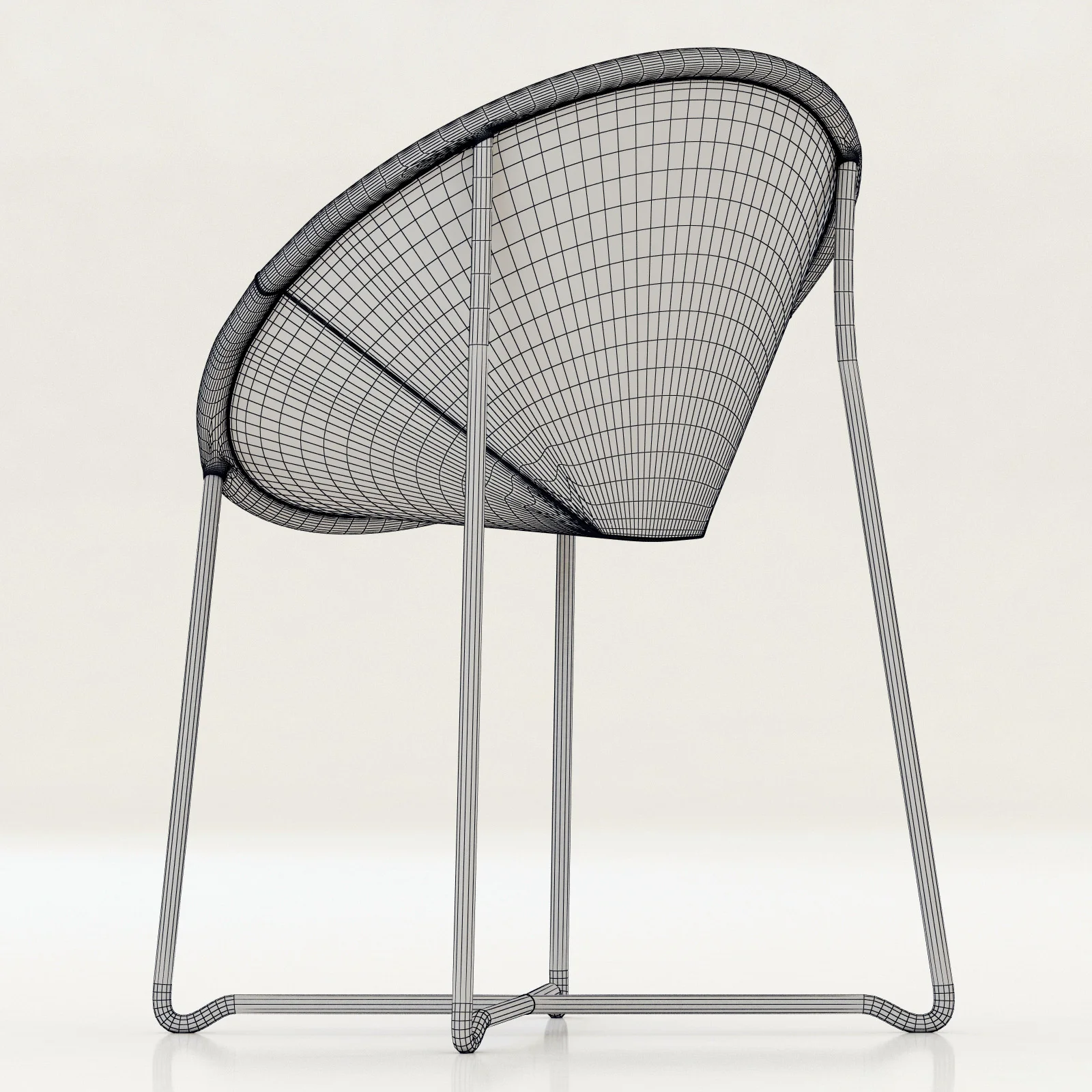 Baxter Askia Chair — 3D model preview 1